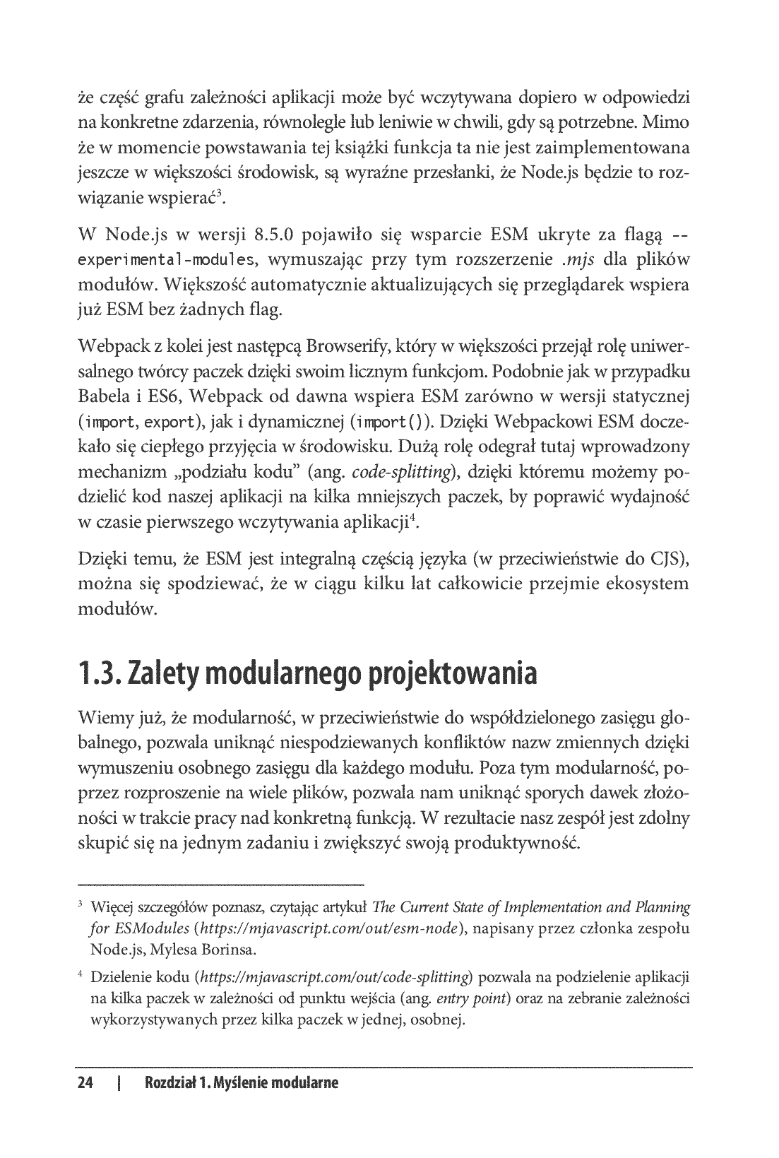 Fragment „Modularny JavaScript dla zaawansowanych” — strona 14 z 30