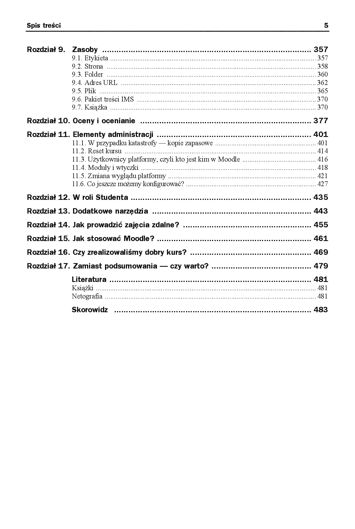 Fragment „Moodle dla nauczycieli i trenerów. Zaplanuj, stwórz i rozwijaj platformę e-learningową. Wydanie II rozszerzone” — strona 5 z 20