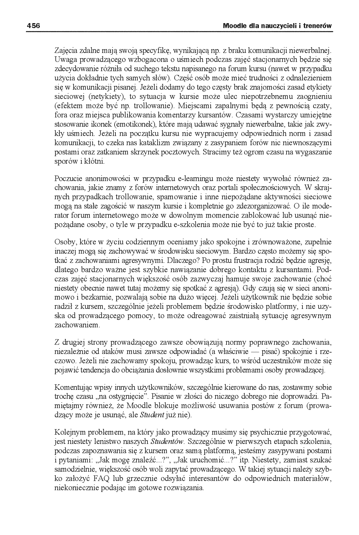 Fragment „Moodle dla nauczycieli i trenerów. Zaplanuj, stwórz i rozwijaj platformę e-learningową. Wydanie II rozszerzone” — strona 8 z 20