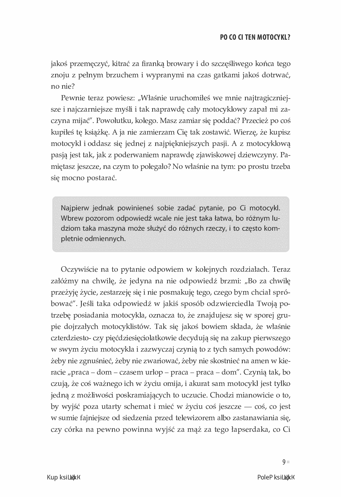 Fragment „Motocykl po czterdziestce (zamiast kochanki)” — strona 9 z 24
