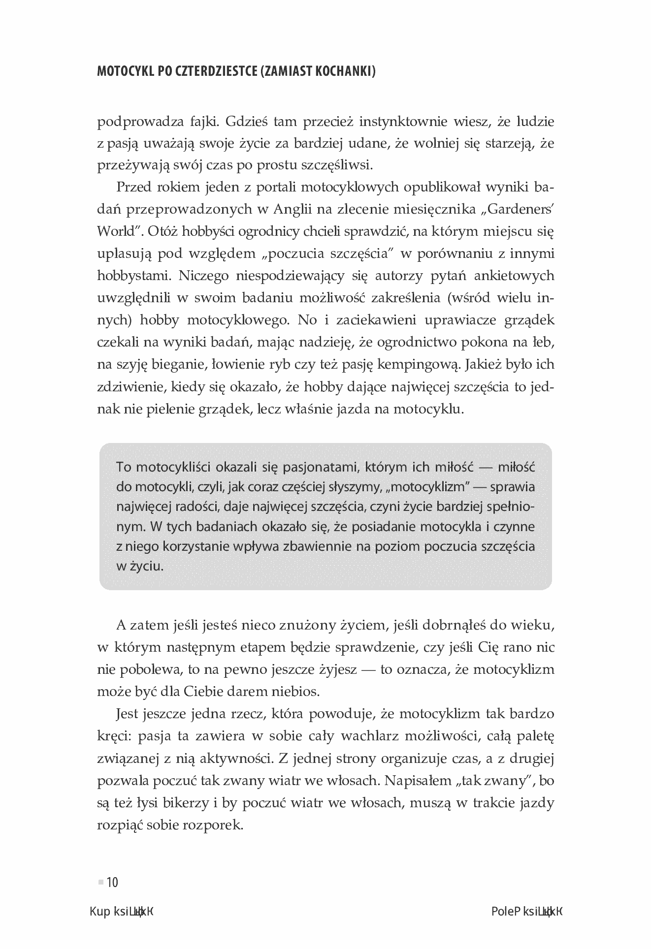 Fragment „Motocykl po czterdziestce (zamiast kochanki)” — strona 10 z 24