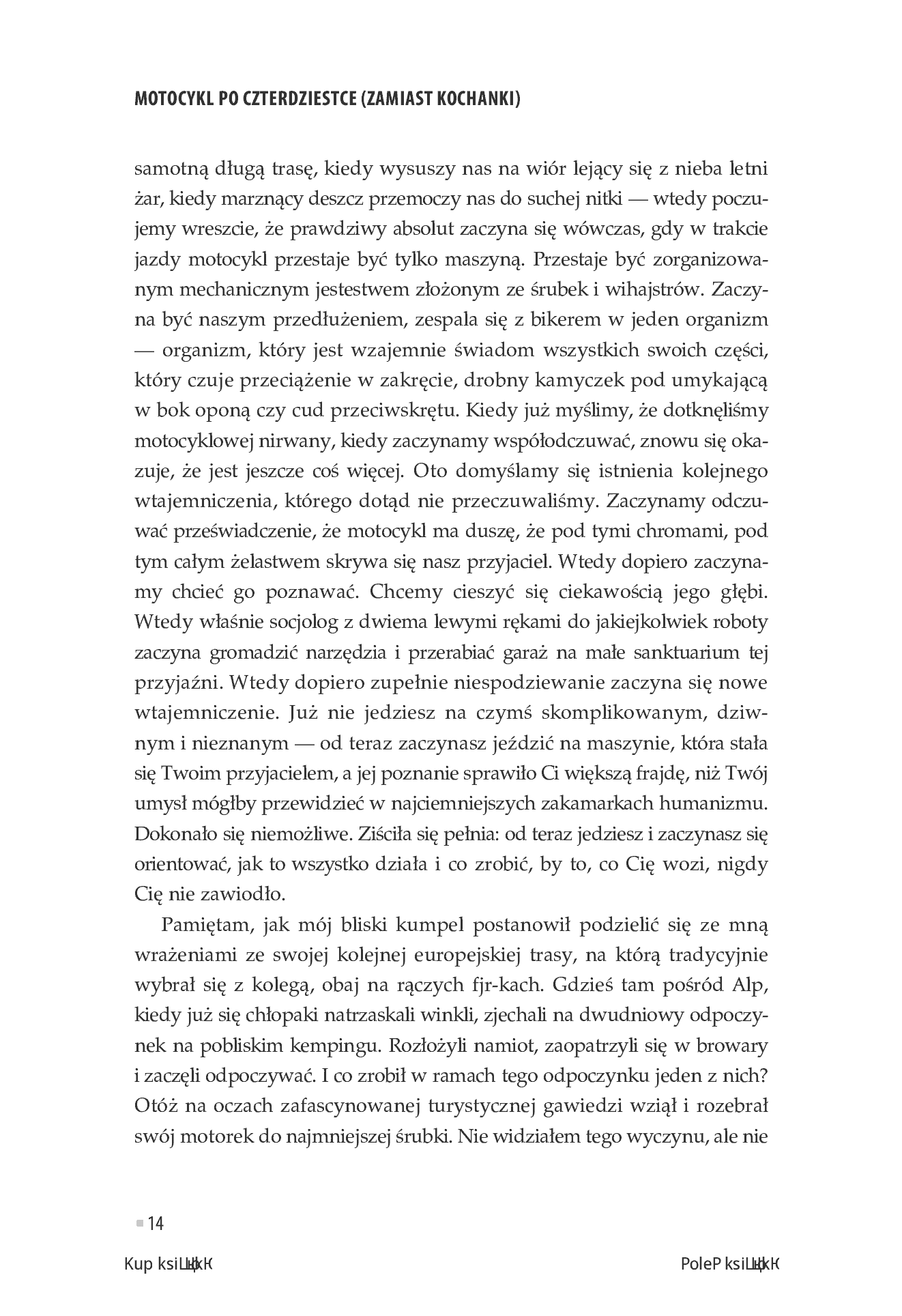 Fragment „Motocykl po czterdziestce (zamiast kochanki)” — strona 14 z 24