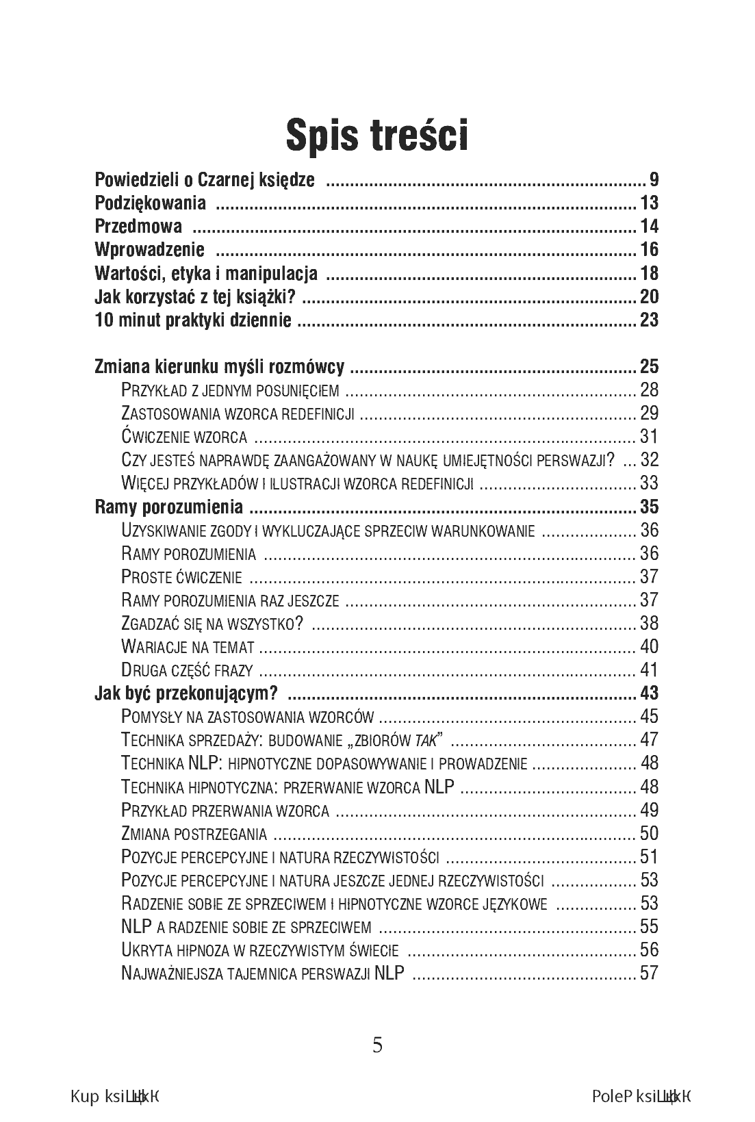Fragment „Czarna księga perswazji. Używaj NLP, by zdobyć wszystko, czego pragniesz” — strona 3 z 16