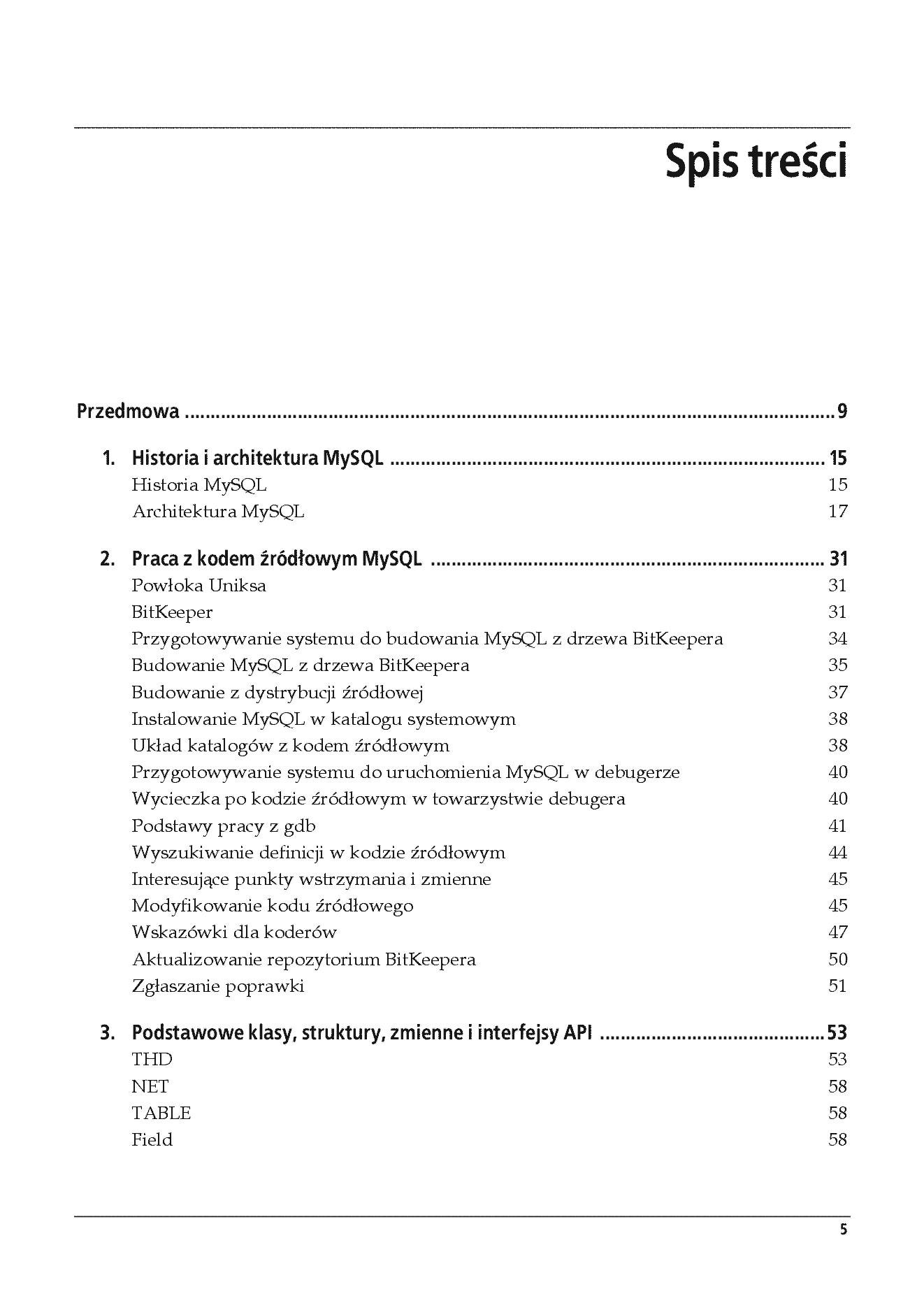 Fragment „MySQL. Mechanizmy wewnętrzne bazy danych” — strona 2 z 15