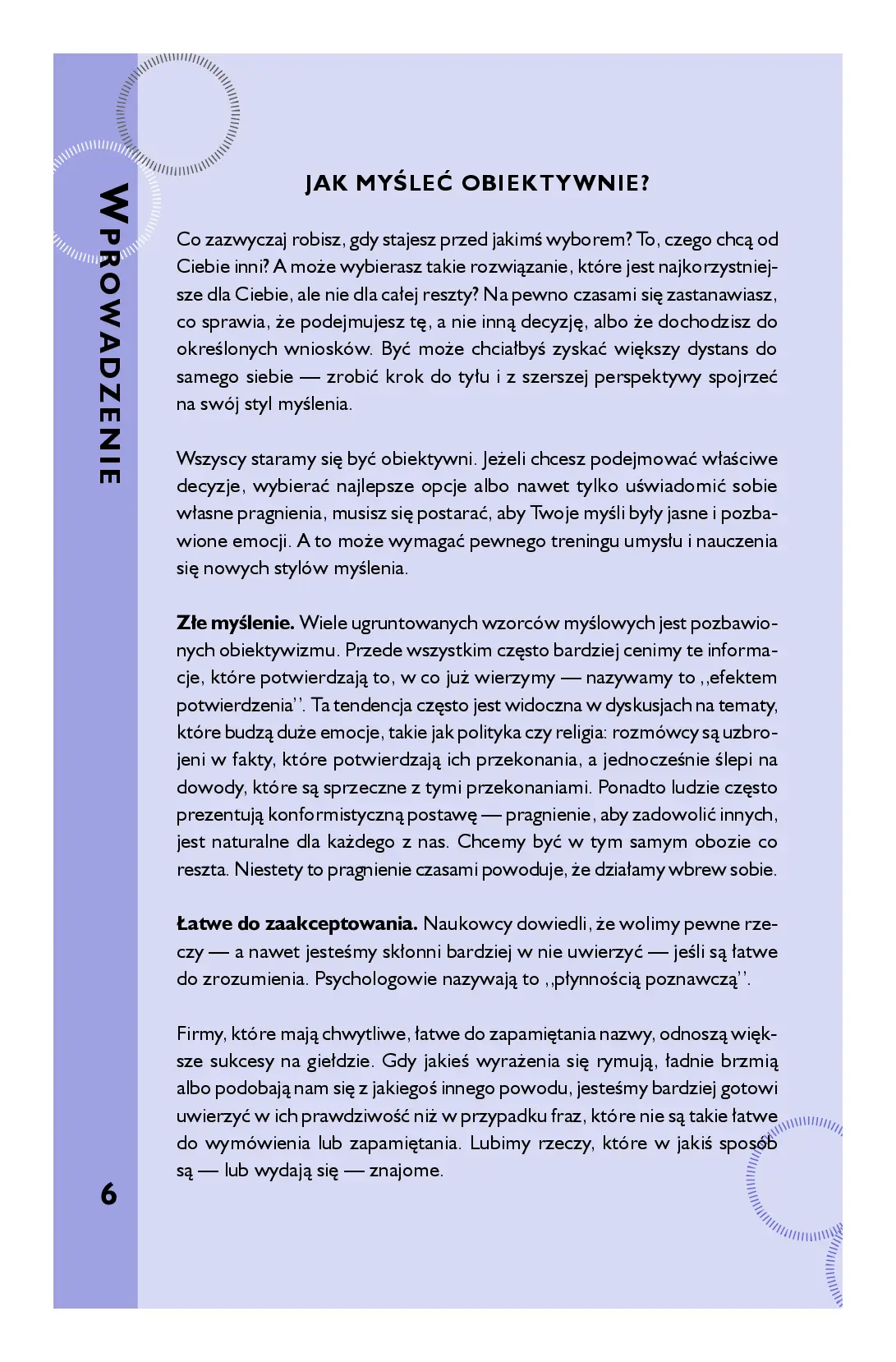 Fragment „Myślę, więc jestem. 50 łamigłówek wspomagających obiektywne myślenie” — strona 4 z 12