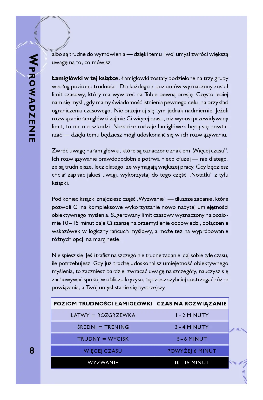 Fragment „Myślę, więc jestem. 50 łamigłówek wspomagających obiektywne myślenie” — strona 6 z 12