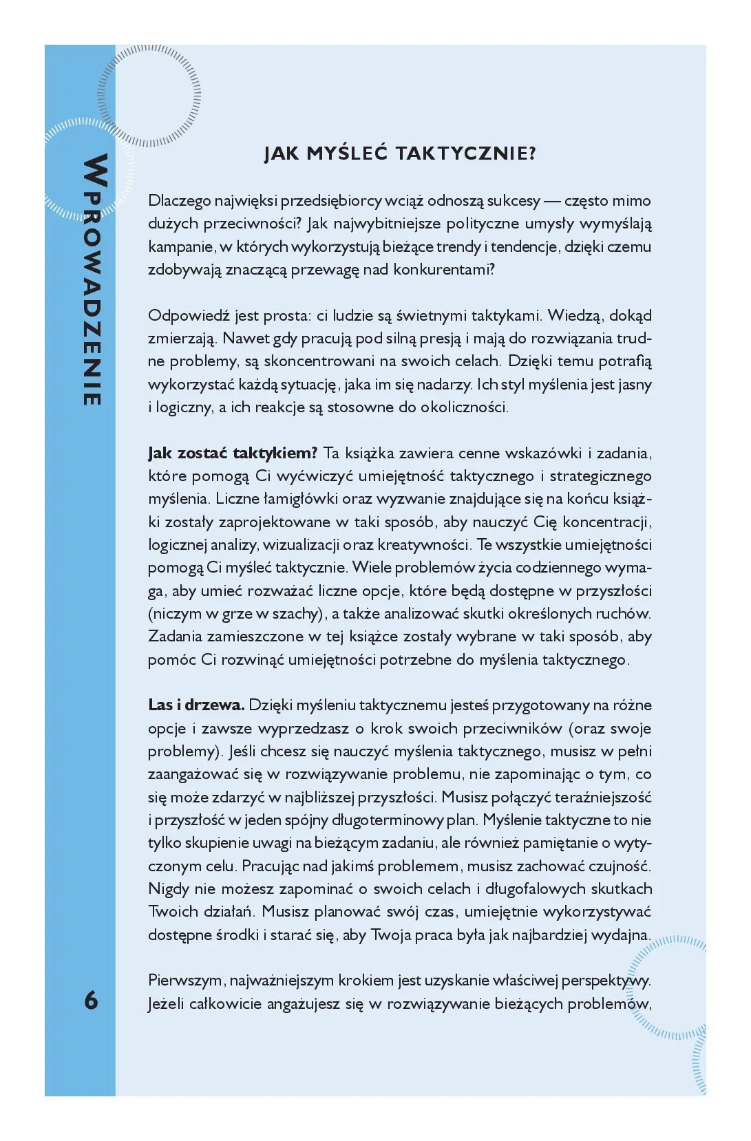 Fragment „Myślę, więc jestem. 50 łamigłówek wspomagających myślenie taktyczne” — strona 4 z 12