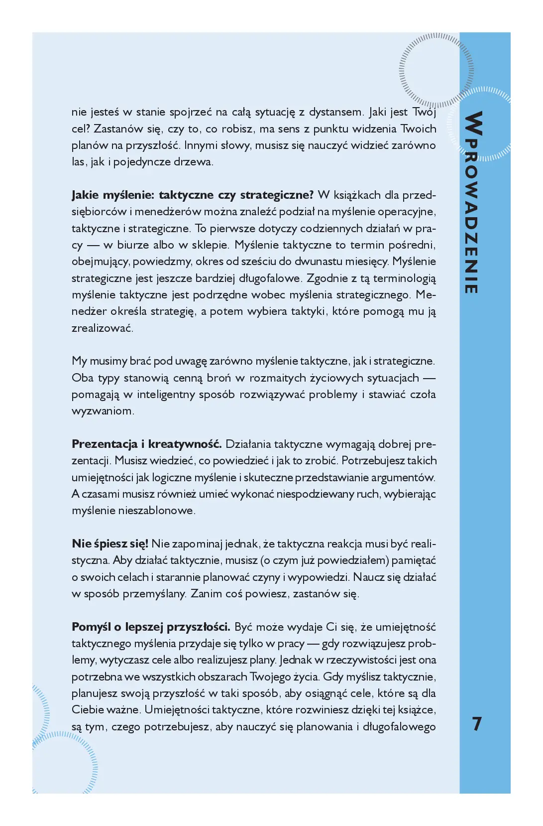 Fragment „Myślę, więc jestem. 50 łamigłówek wspomagających myślenie taktyczne” — strona 5 z 12
