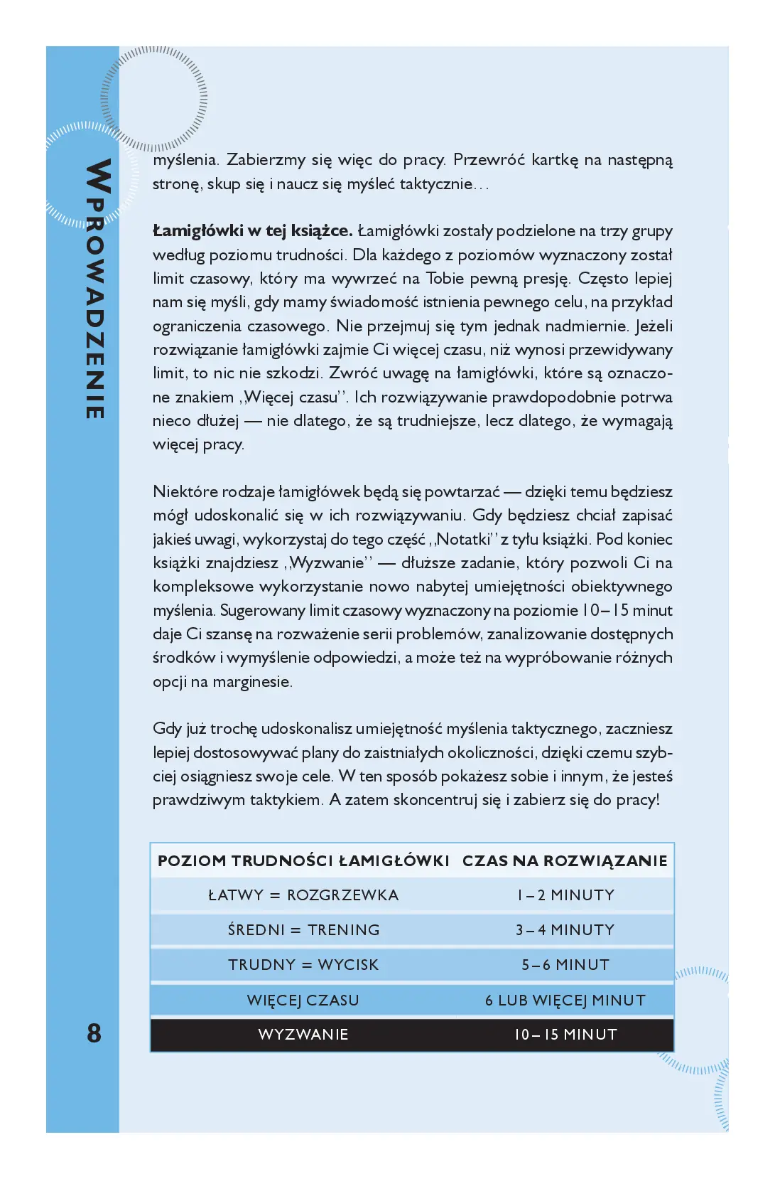 Fragment „Myślę, więc jestem. 50 łamigłówek wspomagających myślenie taktyczne” — strona 6 z 12