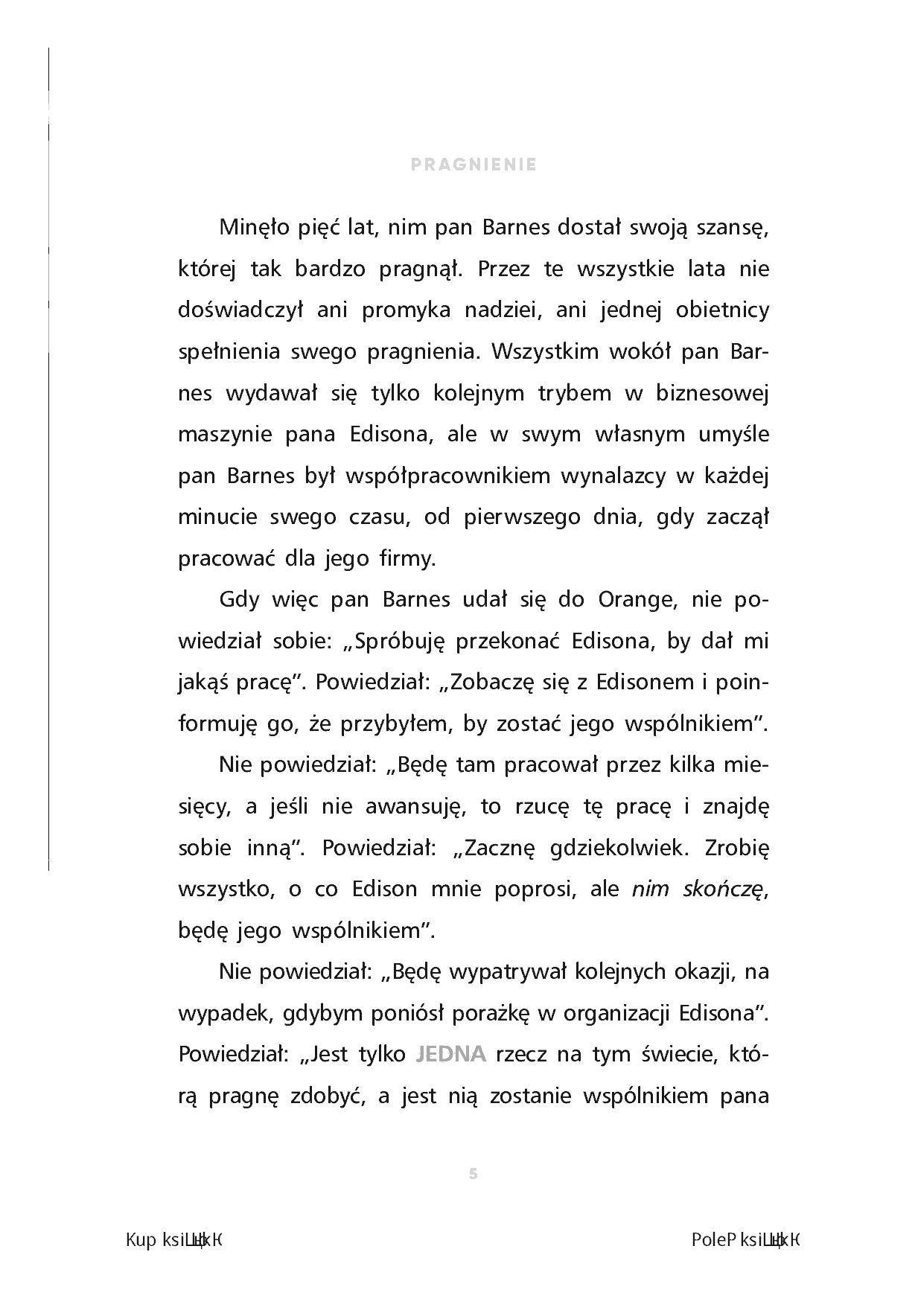 Fragment „Pięć reguł sukcesu według Myśl i bogać się. Przemień marzenia w bogactwo” — strona 9 z 30