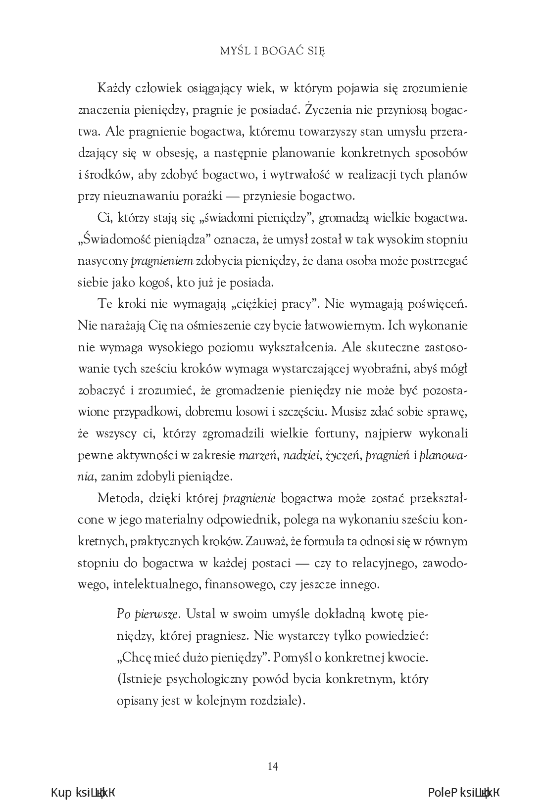 Fragment „Myśl i bogać się: Współczesne przesłanie Napoleona Hilla” — strona 6 z 12