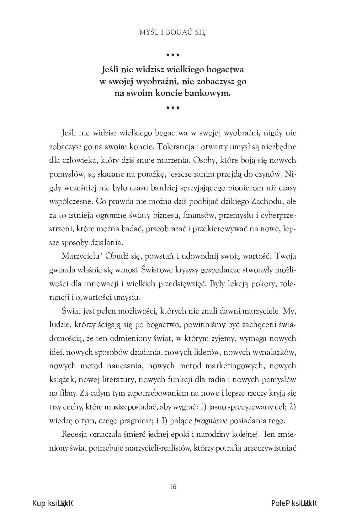 Fragment „Myśl i bogać się: Współczesne przesłanie Napoleona Hilla” — strona 8 z 12