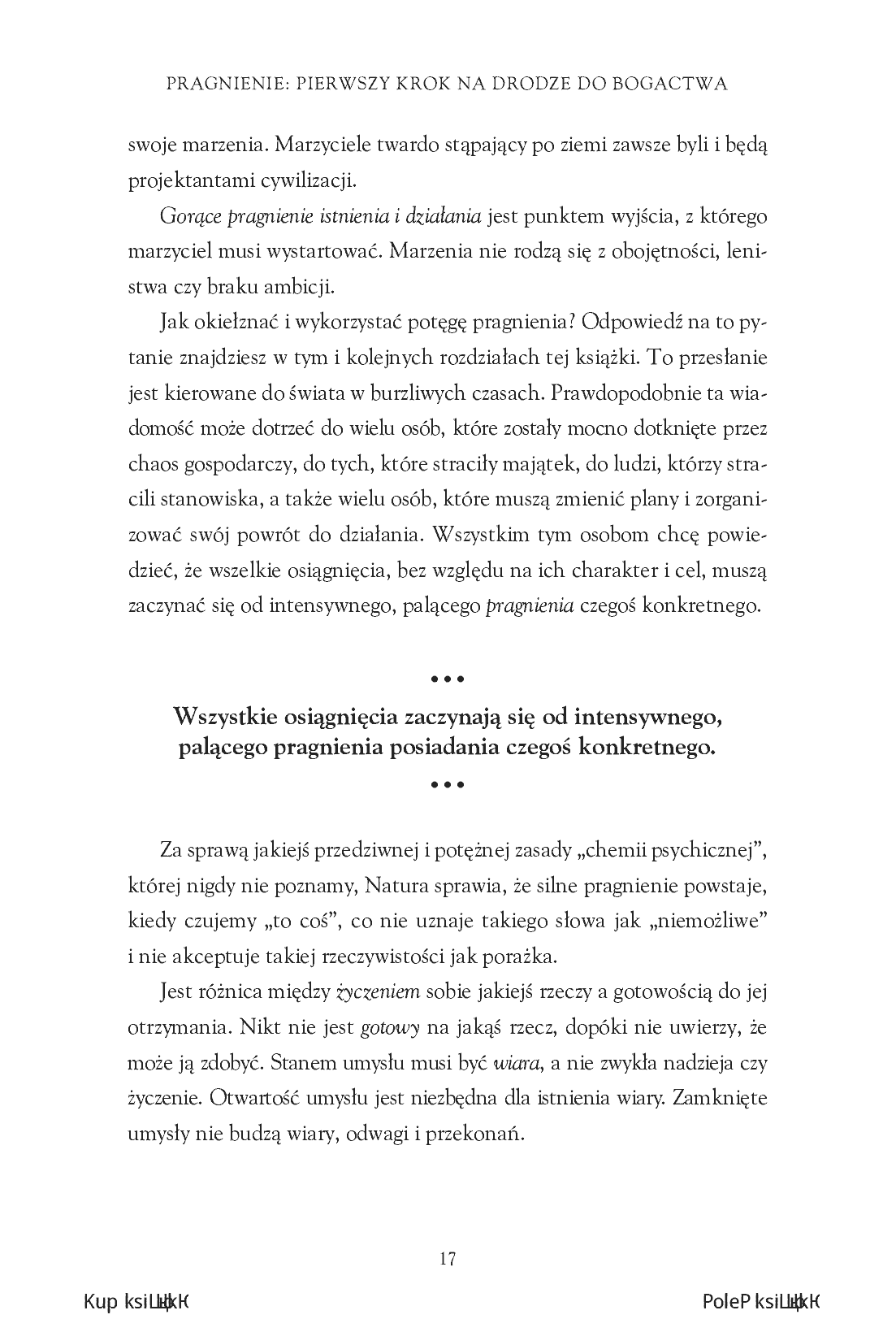 Fragment „Myśl i bogać się: Współczesne przesłanie Napoleona Hilla” — strona 9 z 12