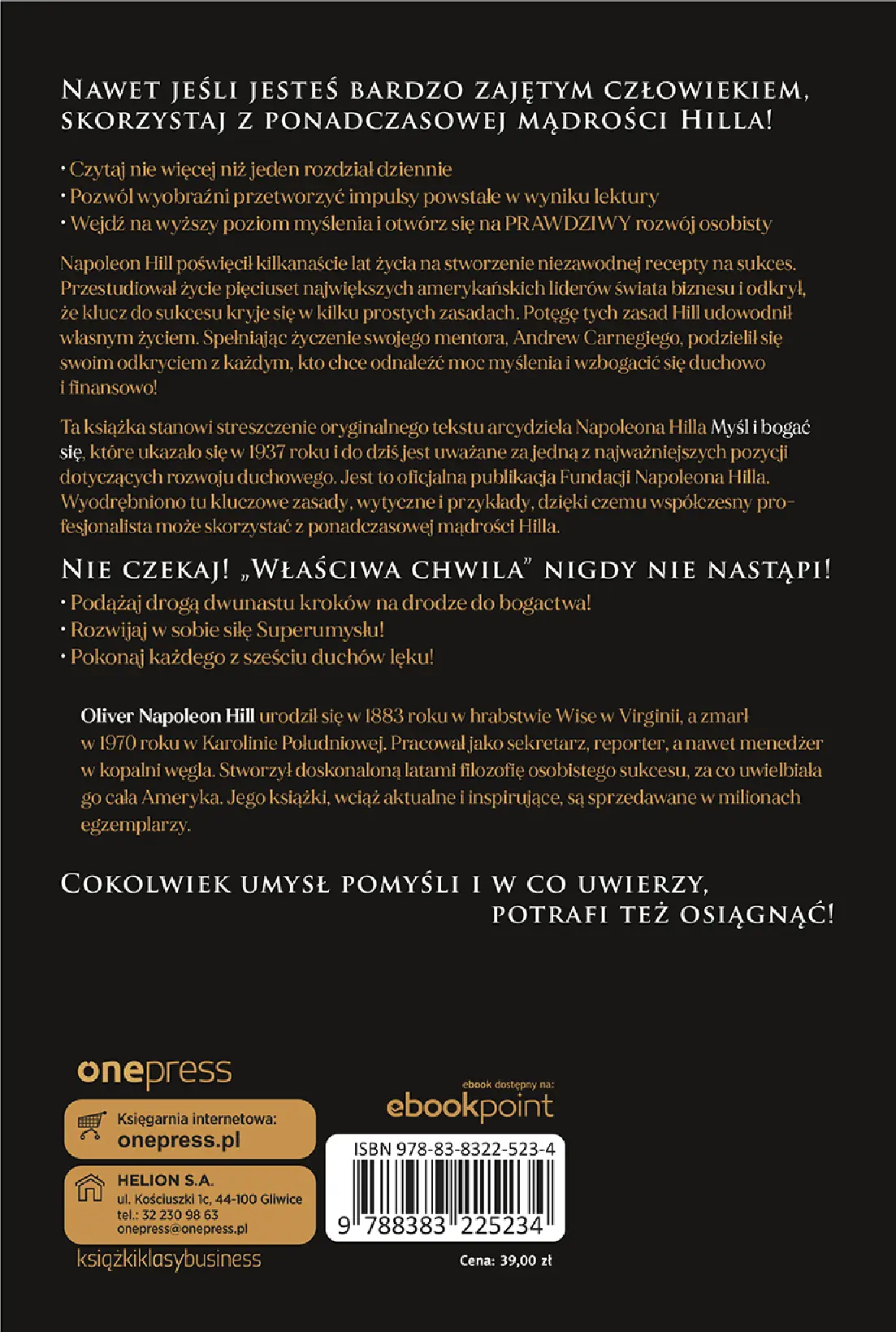 Fragment „Myśl i bogać się: Współczesne przesłanie Napoleona Hilla” — strona 12 z 12