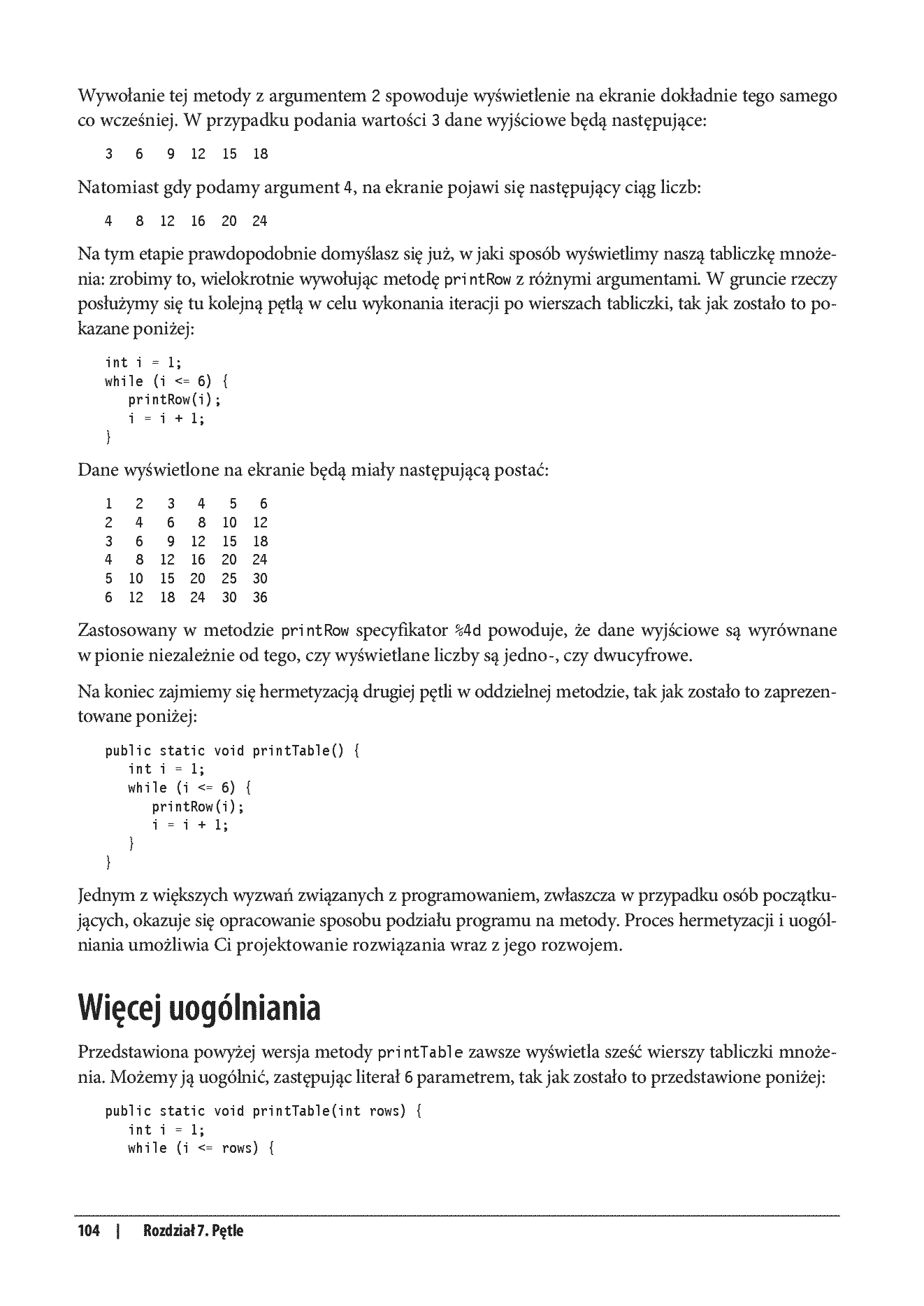 Fragment „Myśl w języku Java! Nauka programowania” — strona 14 z 30