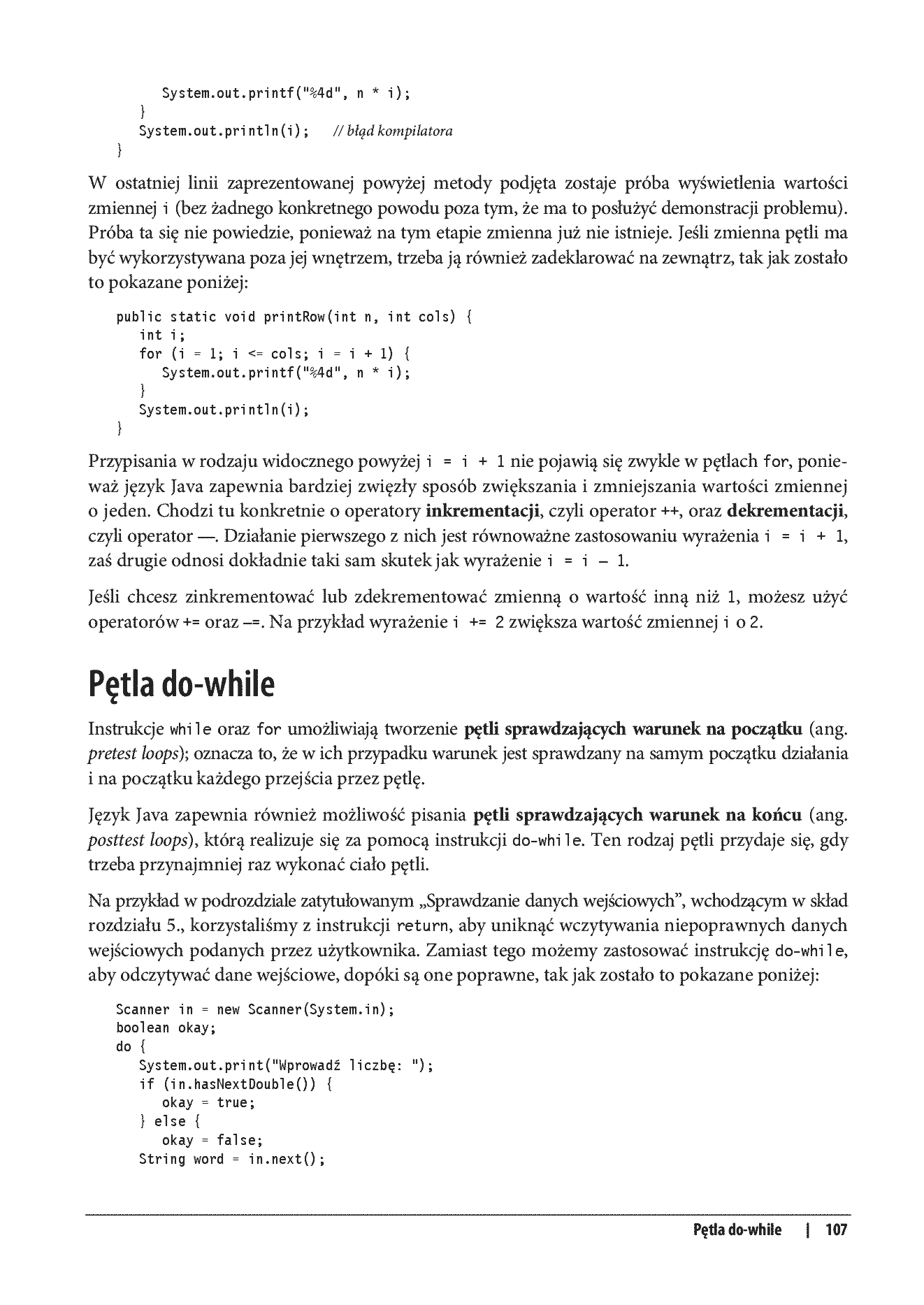 Fragment „Myśl w języku Java! Nauka programowania” — strona 17 z 30