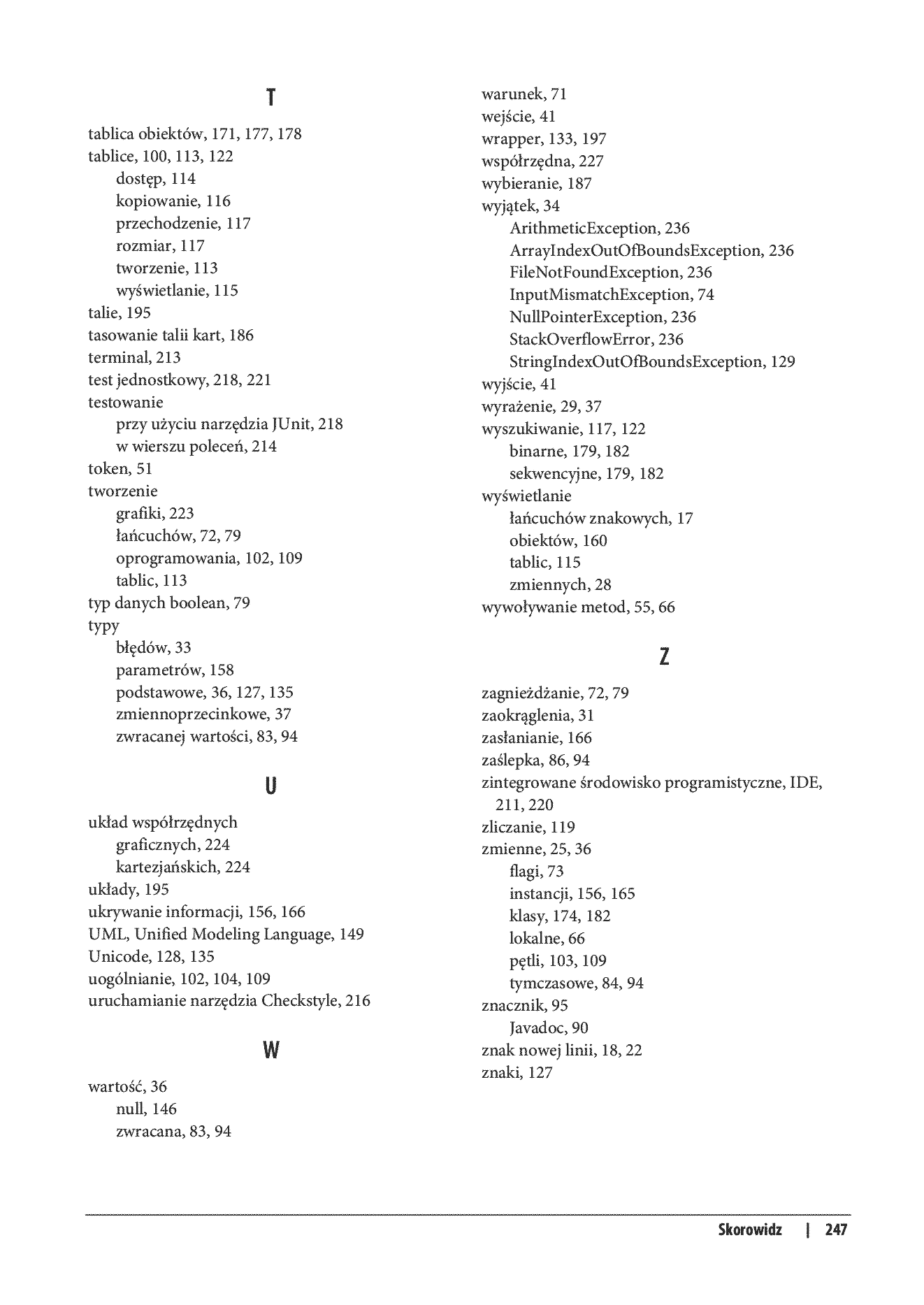 Fragment „Myśl w języku Java! Nauka programowania” — strona 27 z 30
