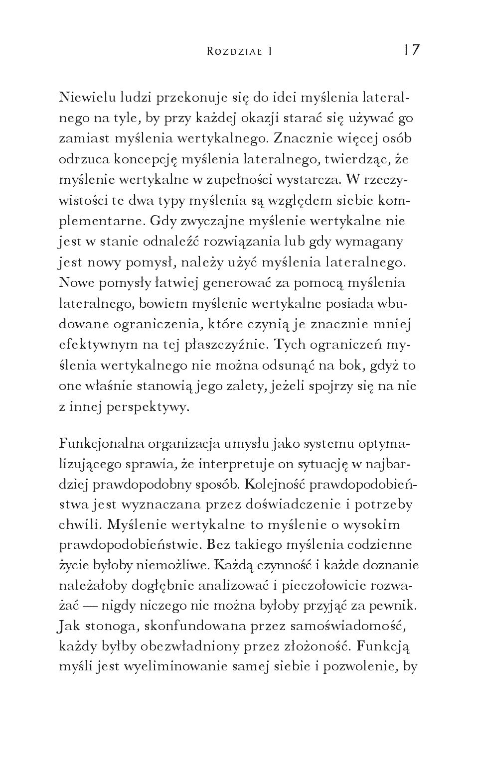 Fragment „Myślenie lateralne. Idee na przekór schematom” — strona 9 z 12