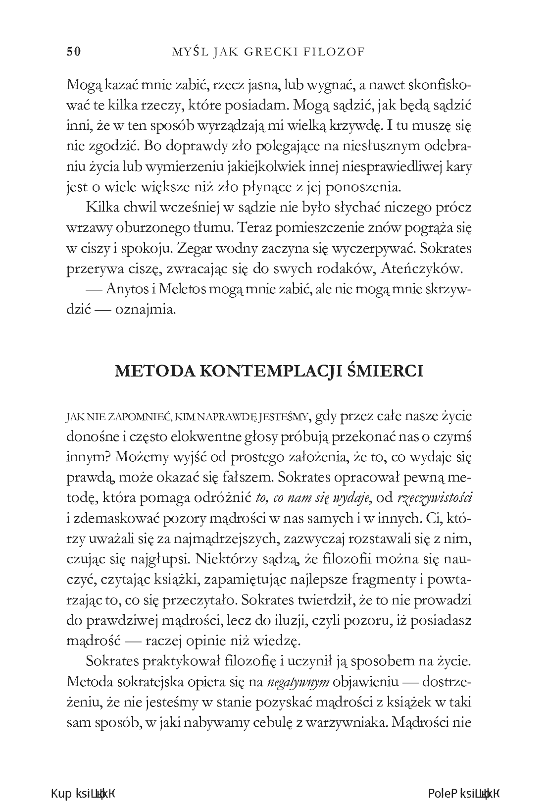 Fragment „Myśl jak grecki filozof. Praktykuj koncepcje Sokratesa” — strona 18 z 26