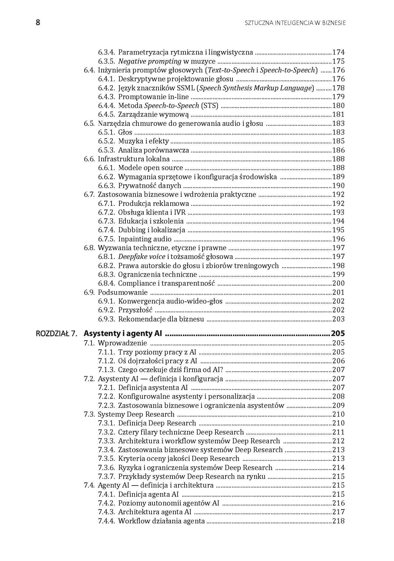 Fragment „Sztuczna inteligencja w biznesie. Praktyczny przewodnik po narzędziach AI” — strona 8 z 30