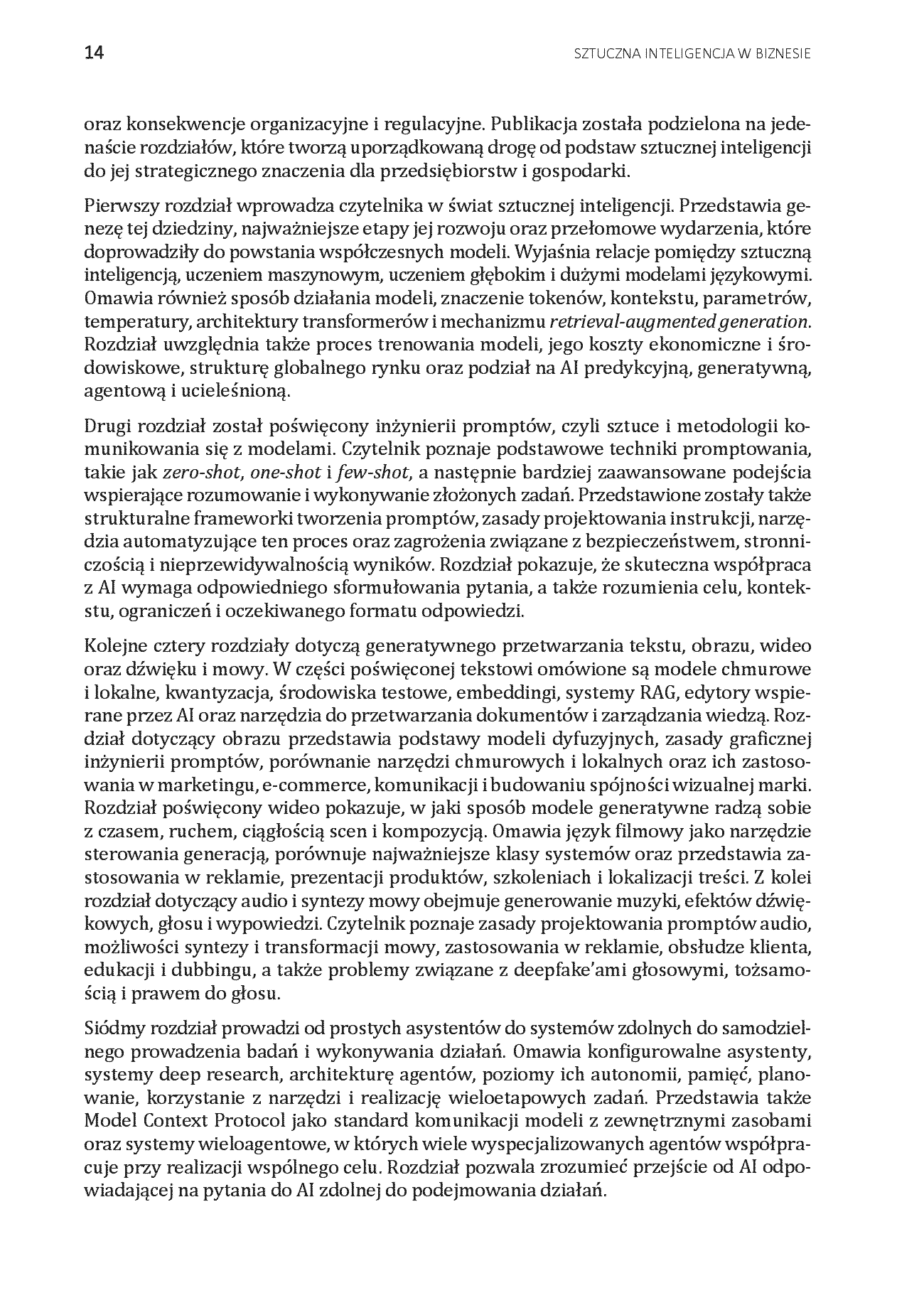 Fragment „Sztuczna inteligencja w biznesie. Praktyczny przewodnik po narzędziach AI” — strona 14 z 30