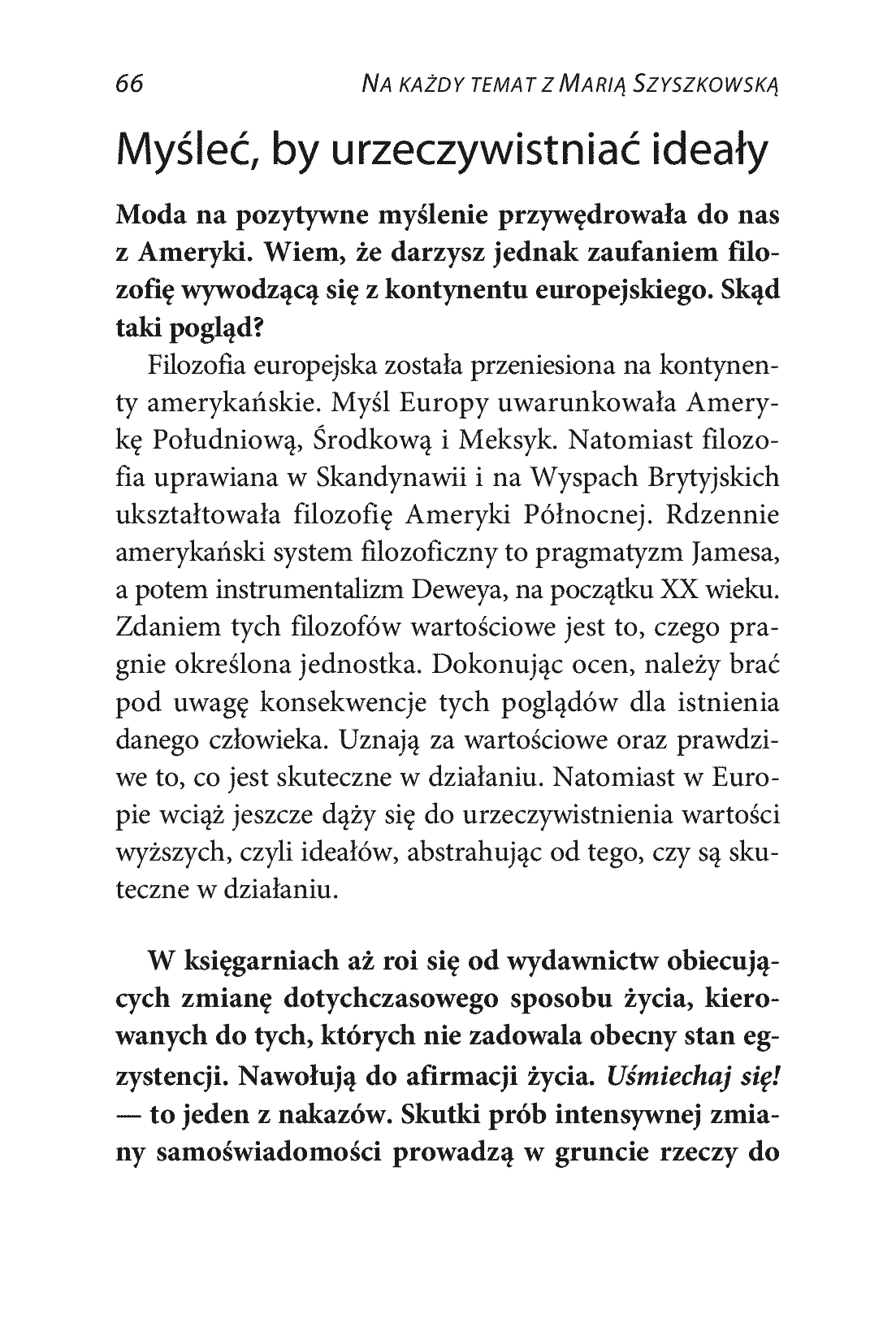 Fragment „Na każdy temat z Marią Szyszkowską” — strona 5 z 14