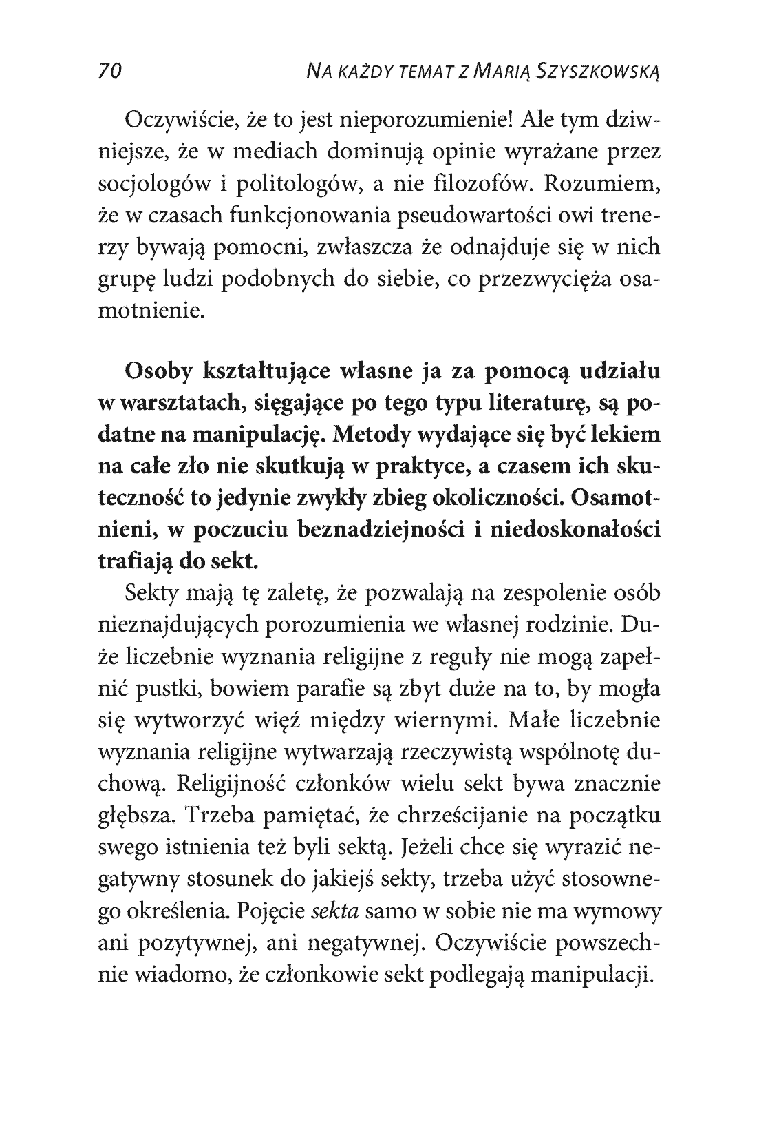 Fragment „Na każdy temat z Marią Szyszkowską” — strona 9 z 14