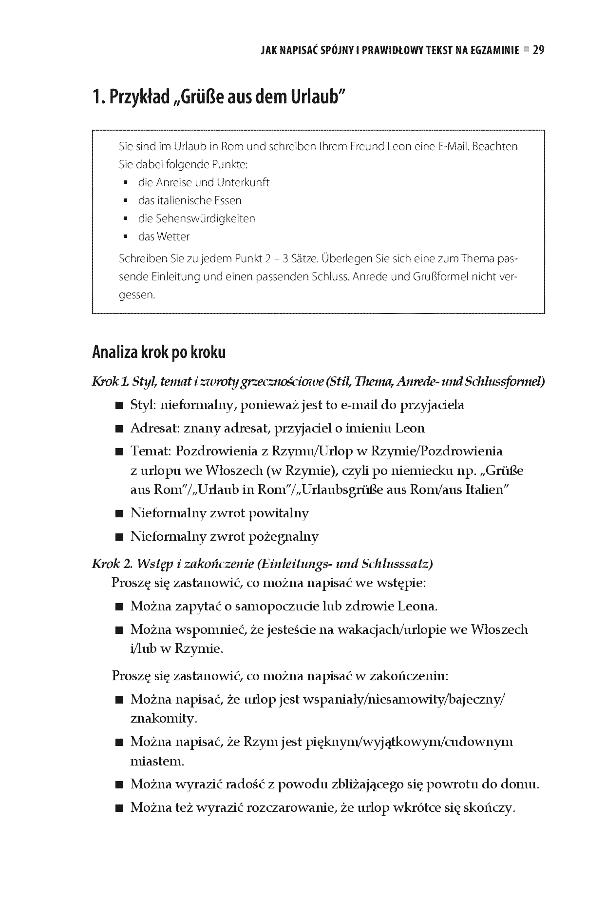 Fragment „Pisz pewnie po niemiecku! Trening pisania e-maili i listów na poziomie B1” — strona 9 z 20