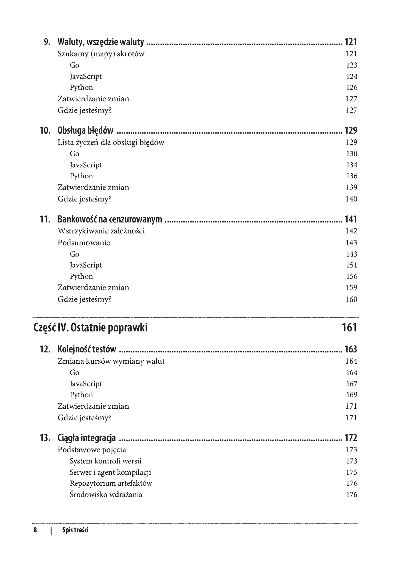 Fragment „Nauka programowania opartego na testach. Jak pisać przejrzysty kod w kilku językach programowania” — strona 6 z 26