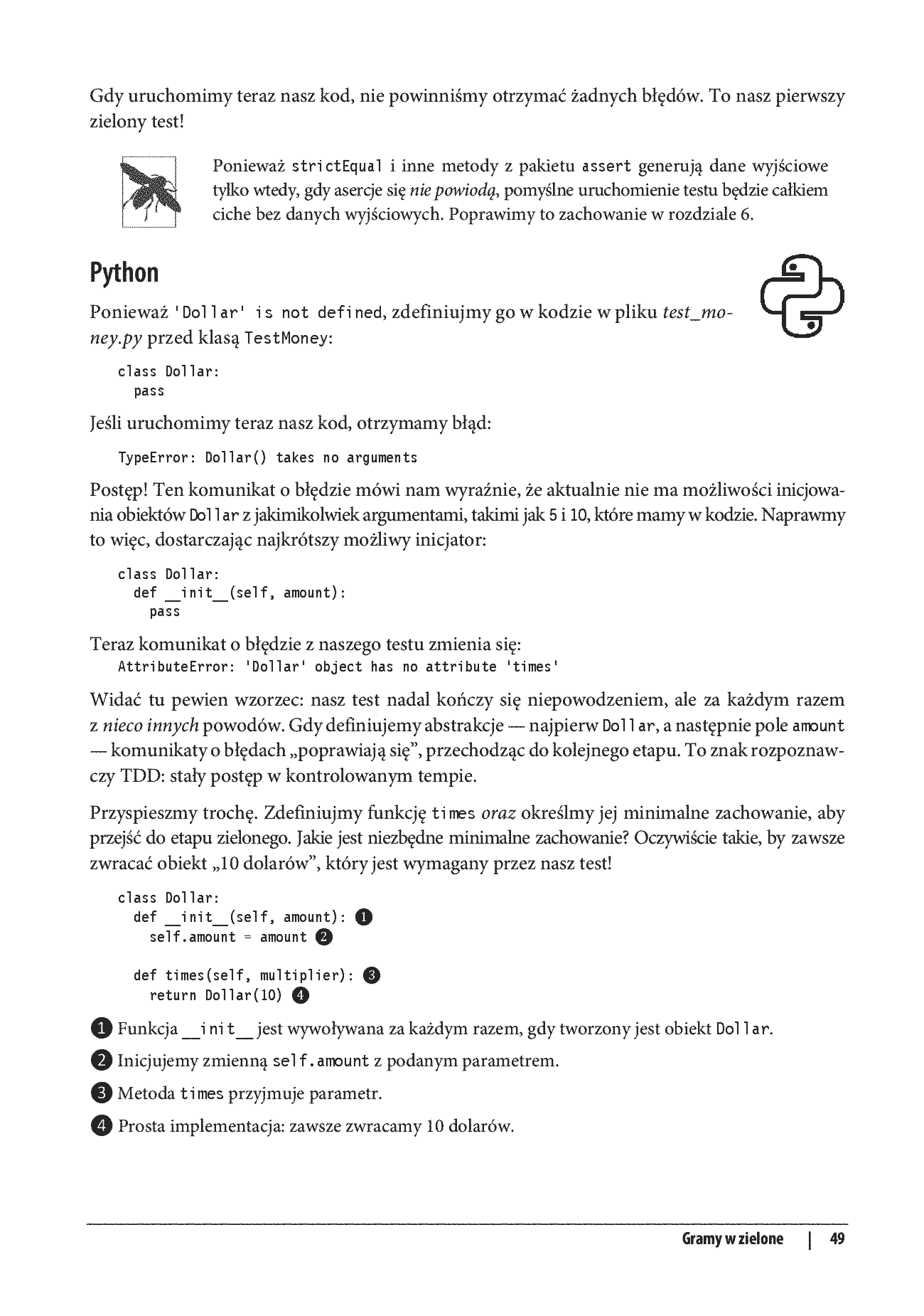 Fragment „Nauka programowania opartego na testach. Jak pisać przejrzysty kod w kilku językach programowania” — strona 17 z 26