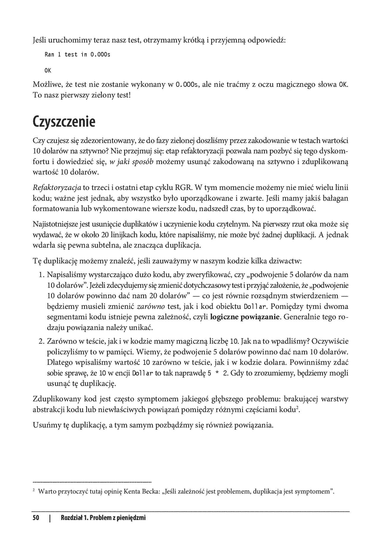 Fragment „Nauka programowania opartego na testach. Jak pisać przejrzysty kod w kilku językach programowania” — strona 18 z 26