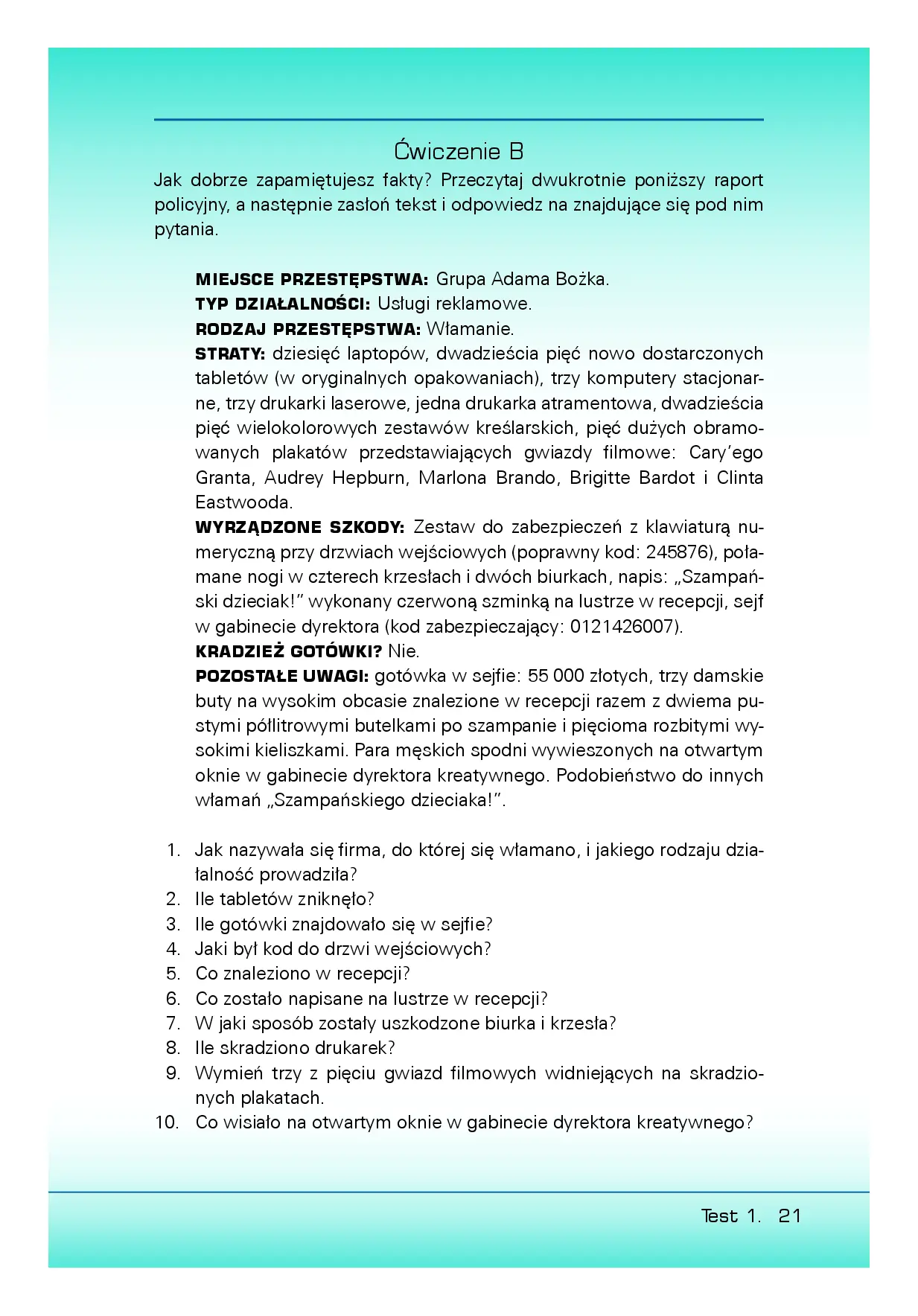 Fragment „Pamięć doskonała. 50 łamigłówek, które wytrenują Twój mózg i pozwolą Ci zapamiętać wszystko” — strona 8 z 10