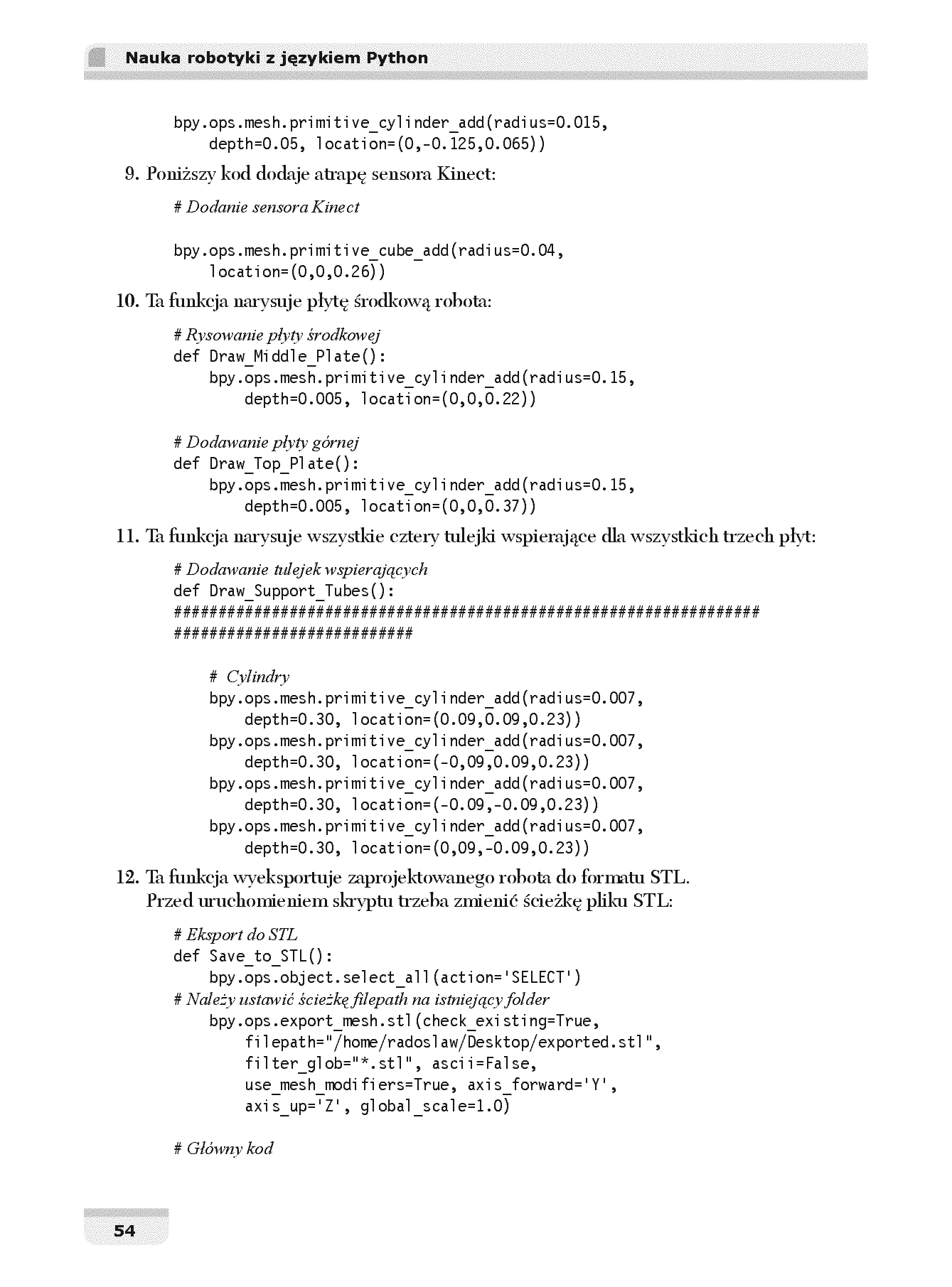 Fragment „Nauka robotyki z językiem Python” — strona 28 z 30