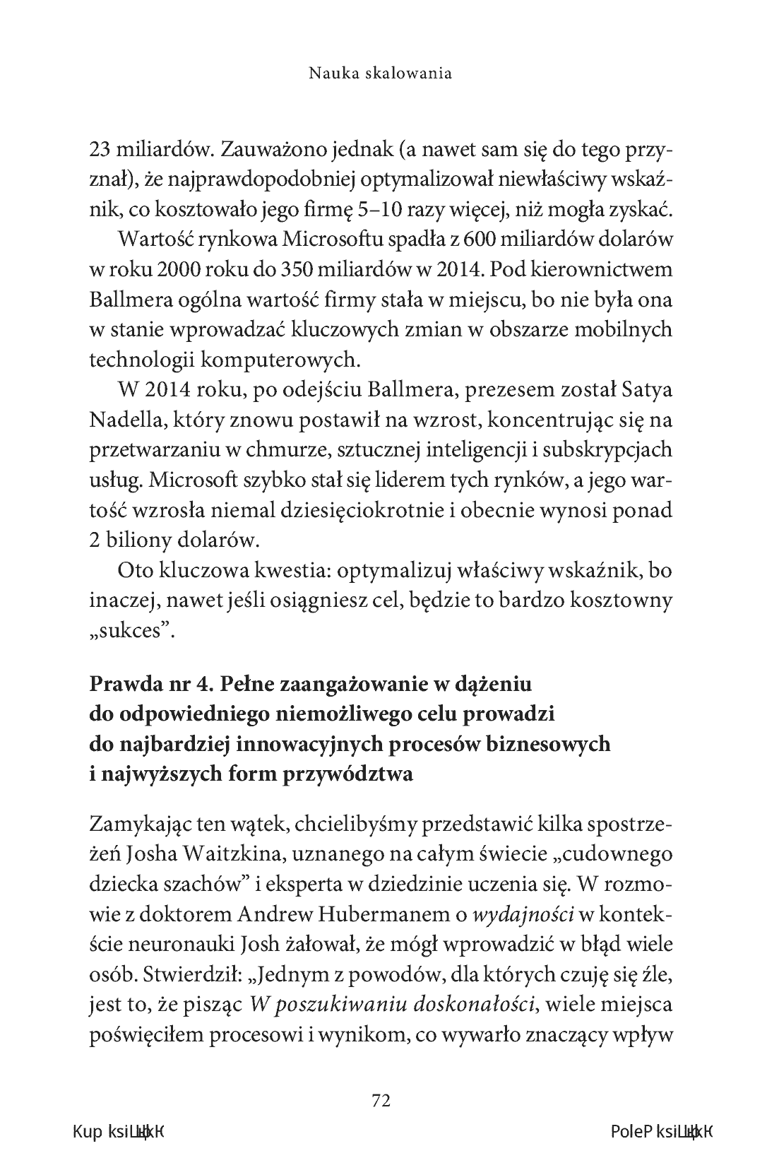Fragment „Nauka skalowania. Rozwiń firmę bardziej i szybciej, niż uważałeś to za możliwe” — strona 30 z 30
