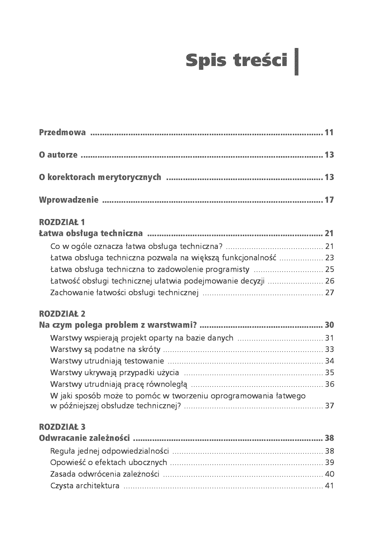 Fragment „Nie bój się ubrudzić rąk, tworząc czystą architekturę. Projektowanie aplikacji wysokiej jakości na przykładach w Javie. Wydanie II” — strona 3 z 18