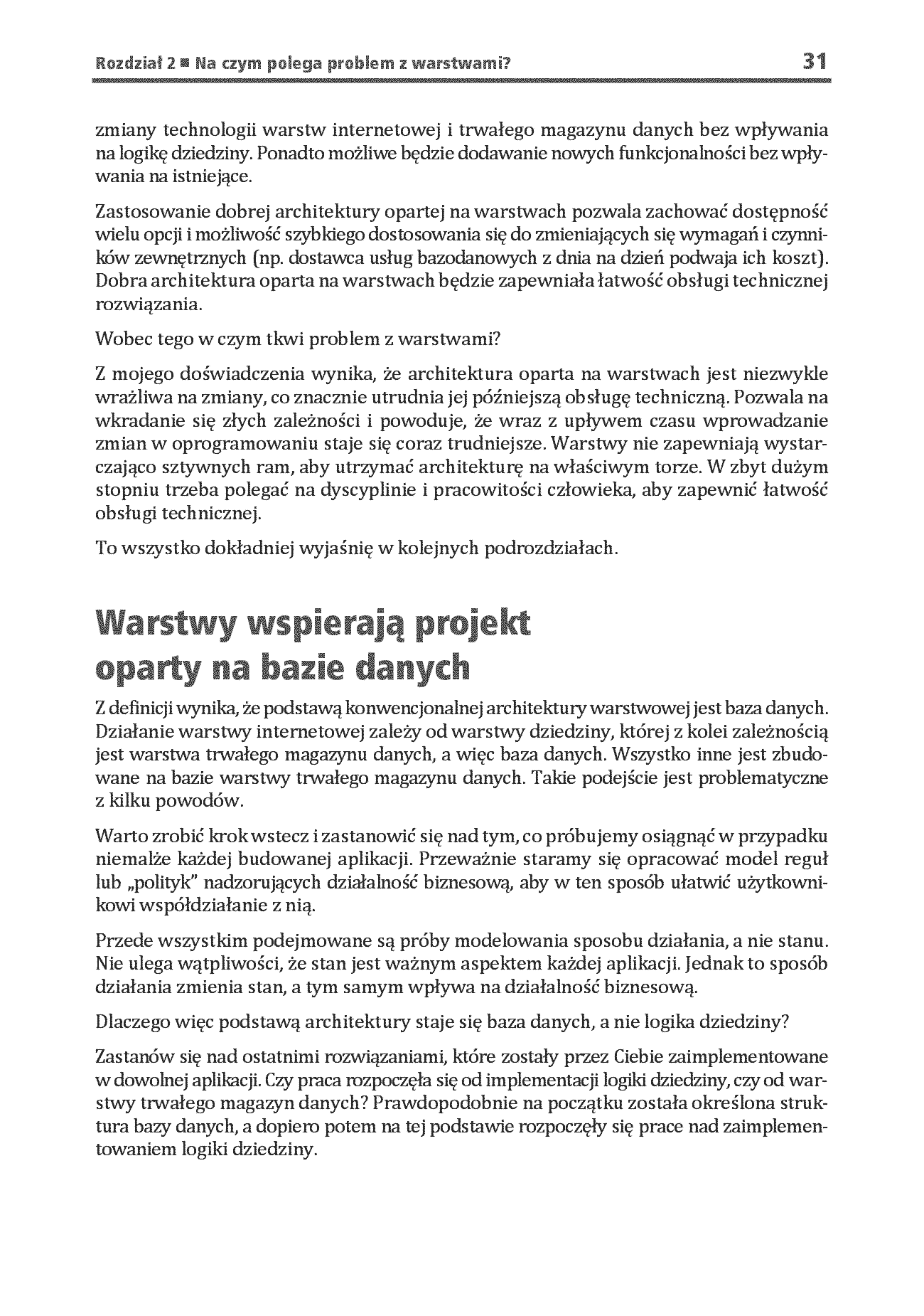 Fragment „Nie bój się ubrudzić rąk, tworząc czystą architekturę. Projektowanie aplikacji wysokiej jakości na przykładach w Javie. Wydanie II” — strona 9 z 18