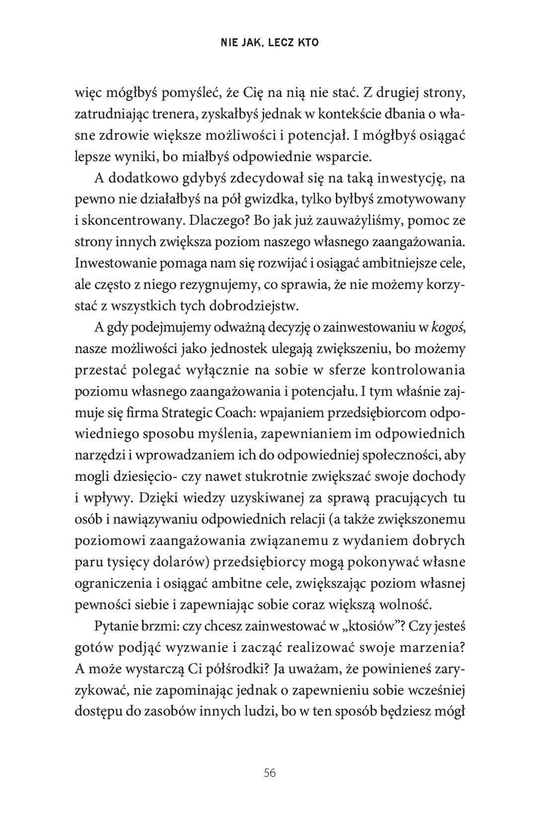Fragment „Nie JAK, lecz KTO. Osiąganie ambitniejszych celów dzięki pracy zespołowej” — strona 20 z 24
