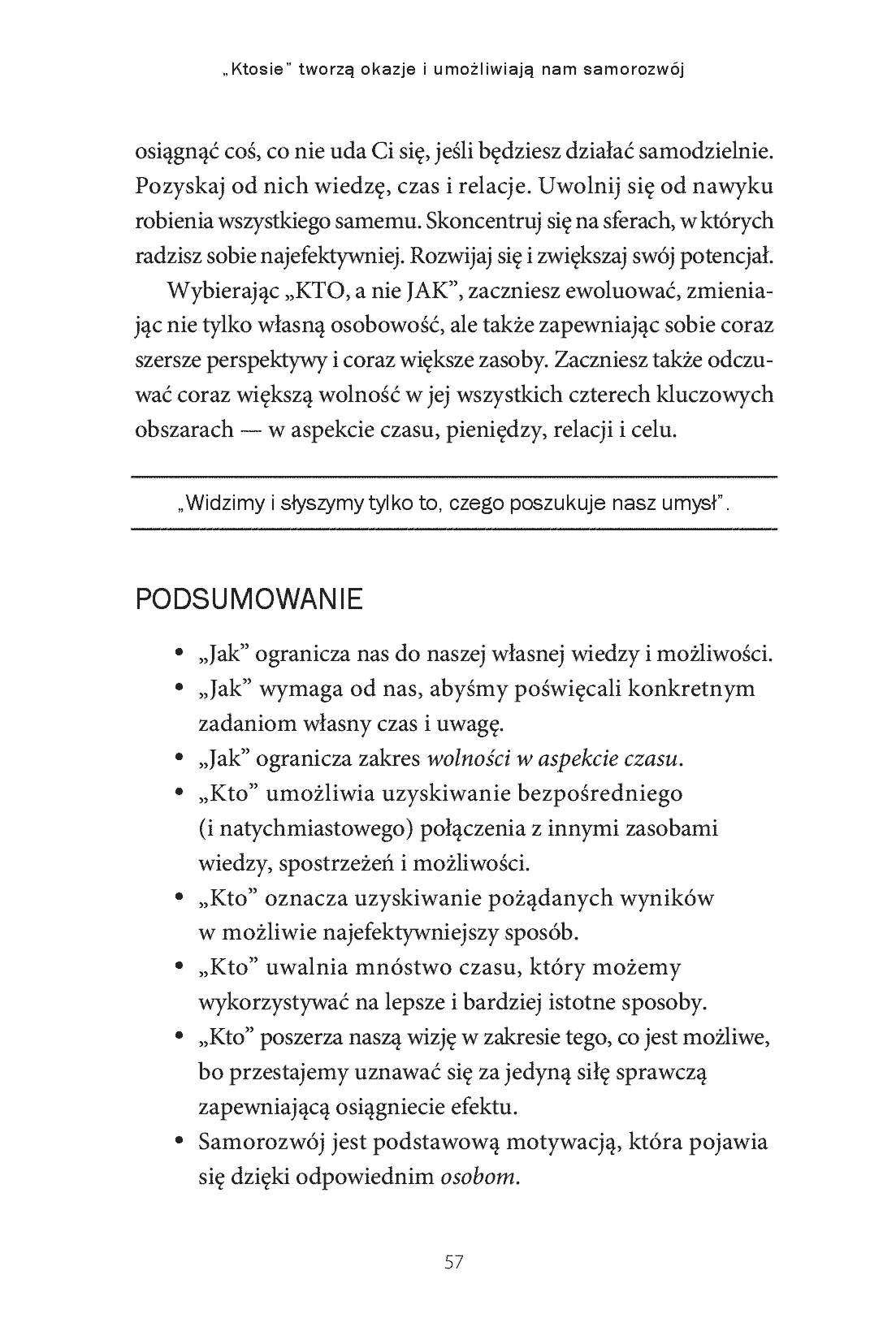 Fragment „Nie JAK, lecz KTO. Osiąganie ambitniejszych celów dzięki pracy zespołowej” — strona 21 z 24