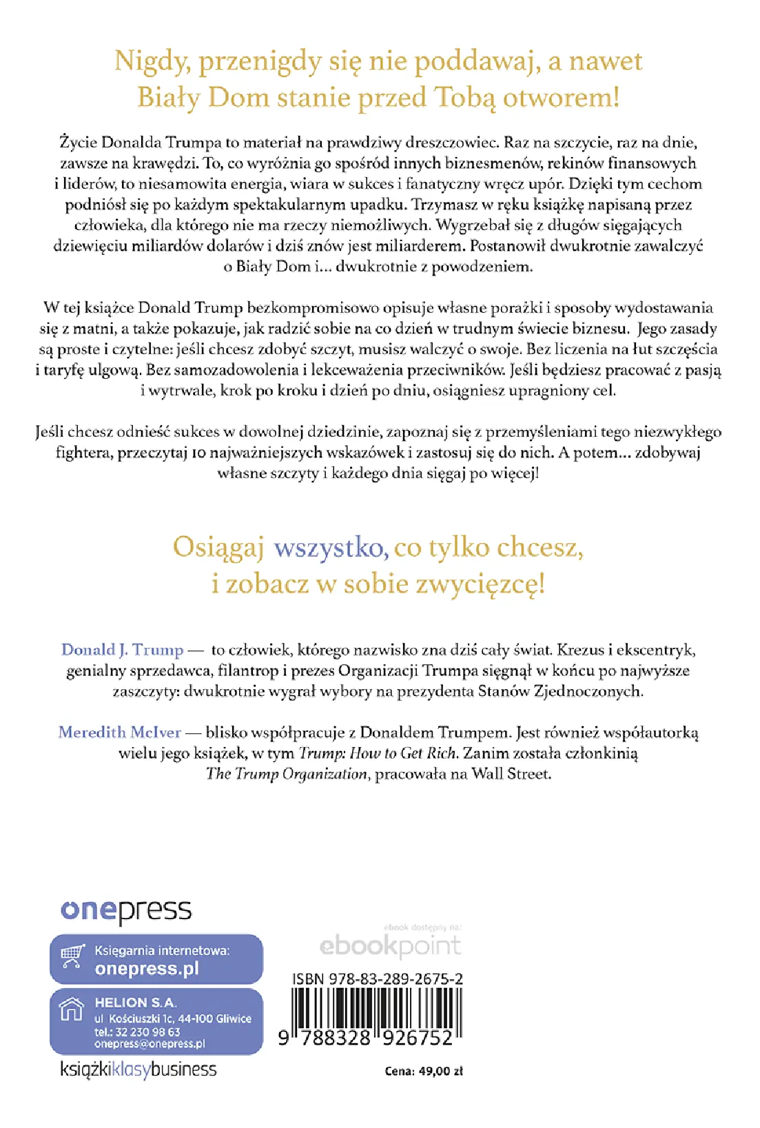 Fragment „Nigdy się nie poddawaj! Receptura sukcesu. Donald Trump” — strona 14 z 14