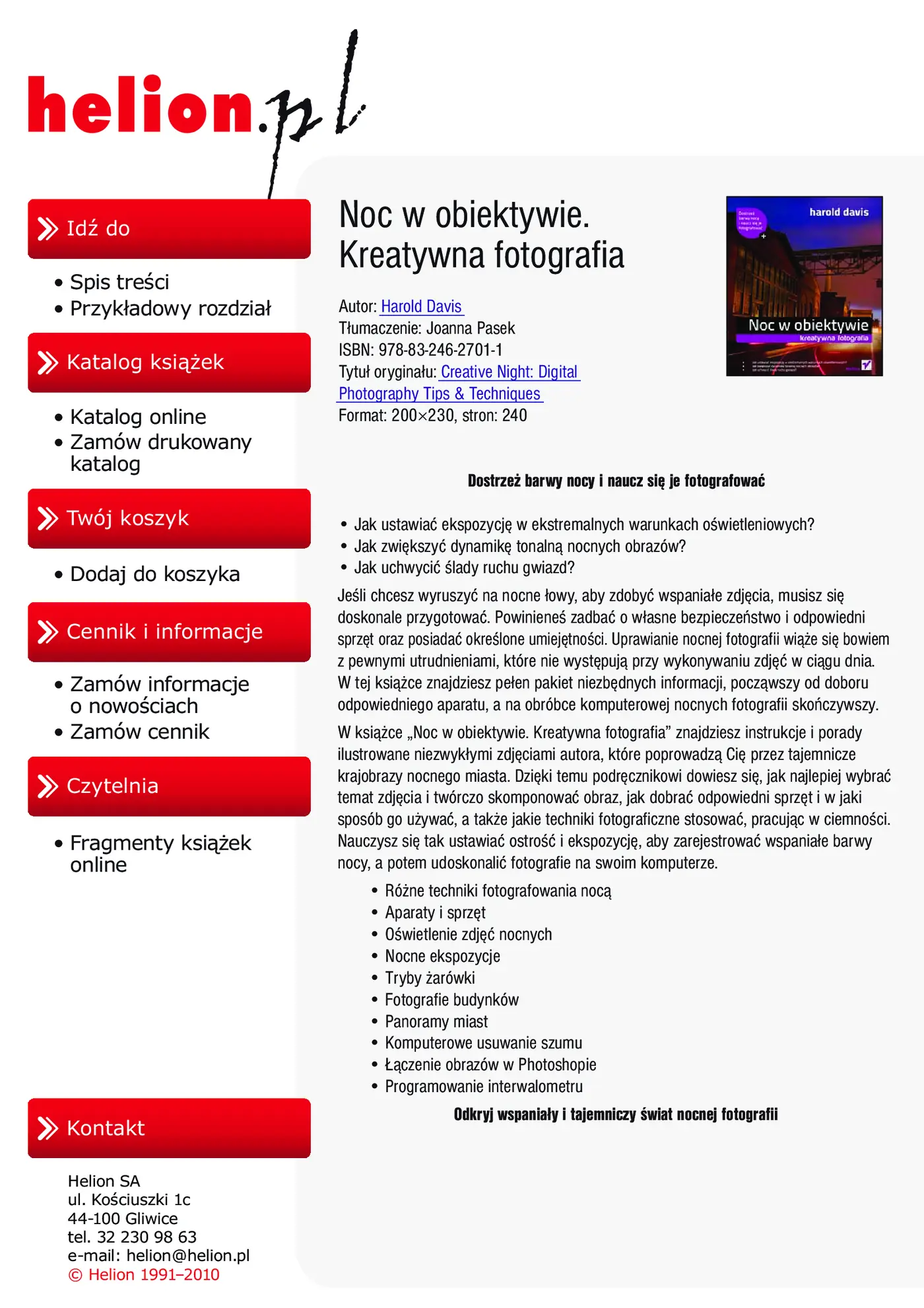 Fragment „Noc w obiektywie. Kreatywna fotografia” — strona 2 z 30
