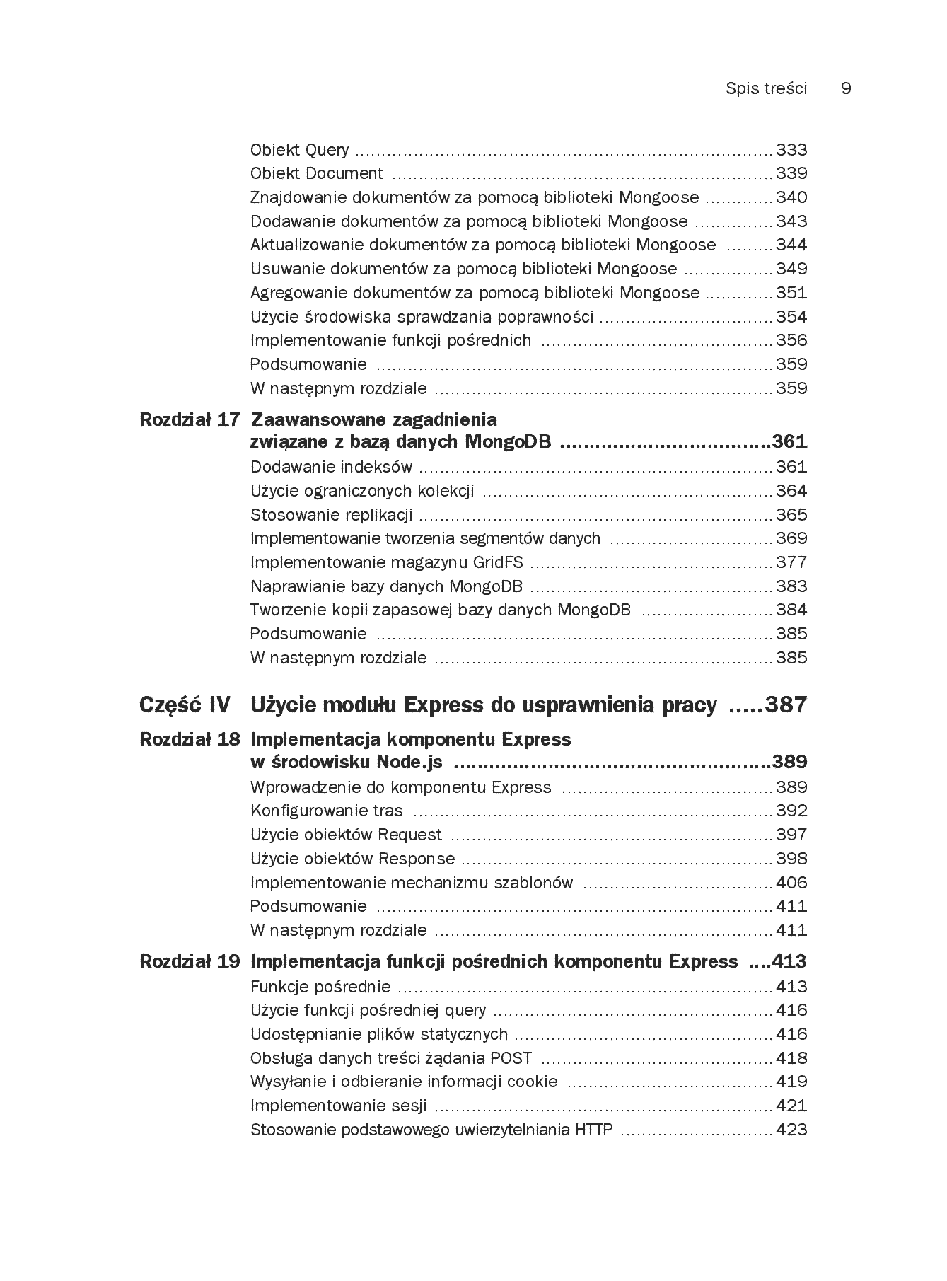 Fragment „Node.js, MongoDB, AngularJS. Kompendium wiedzy” — strona 7 z 30