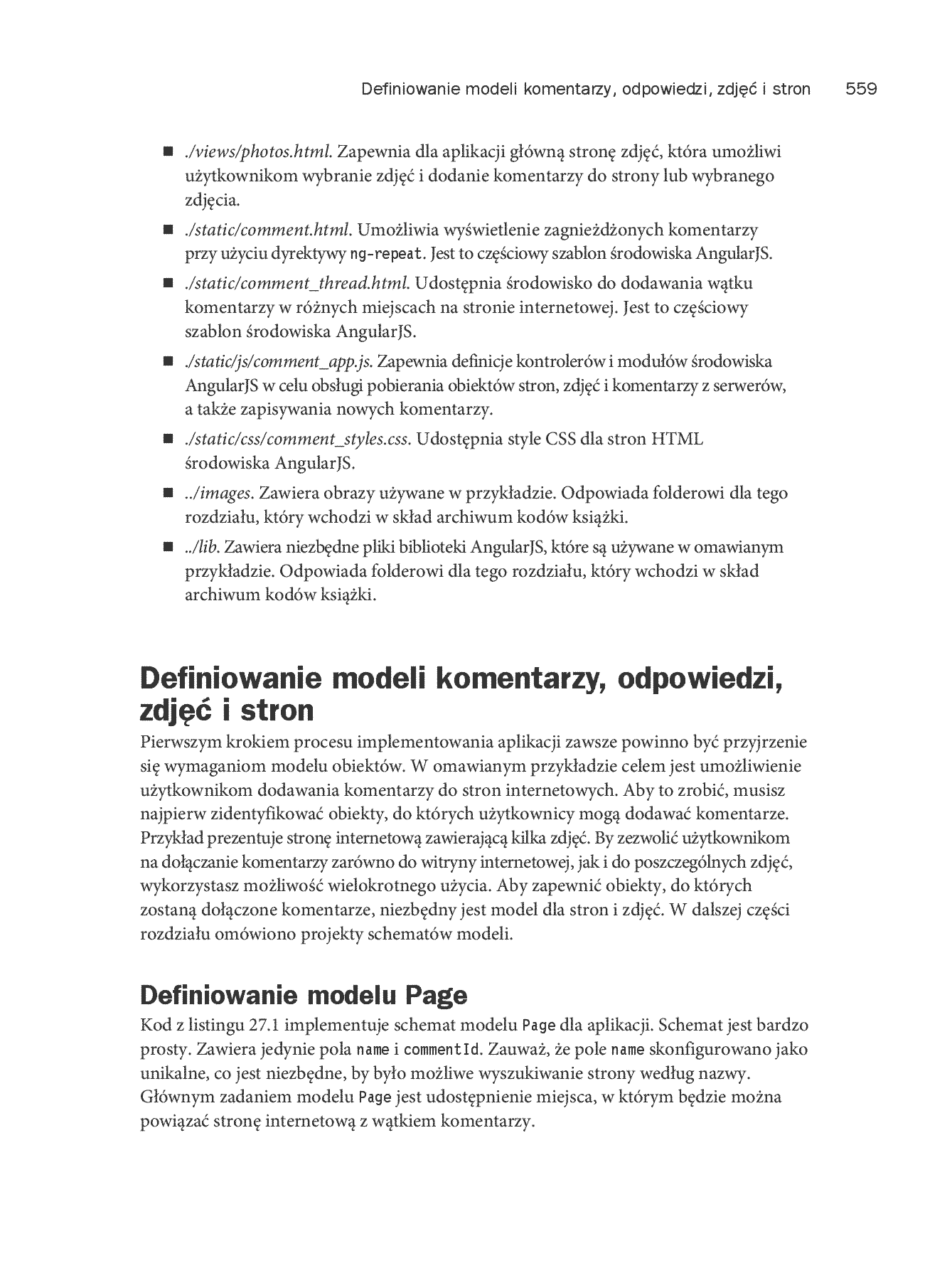 Fragment „Node.js, MongoDB, AngularJS. Kompendium wiedzy” — strona 13 z 30