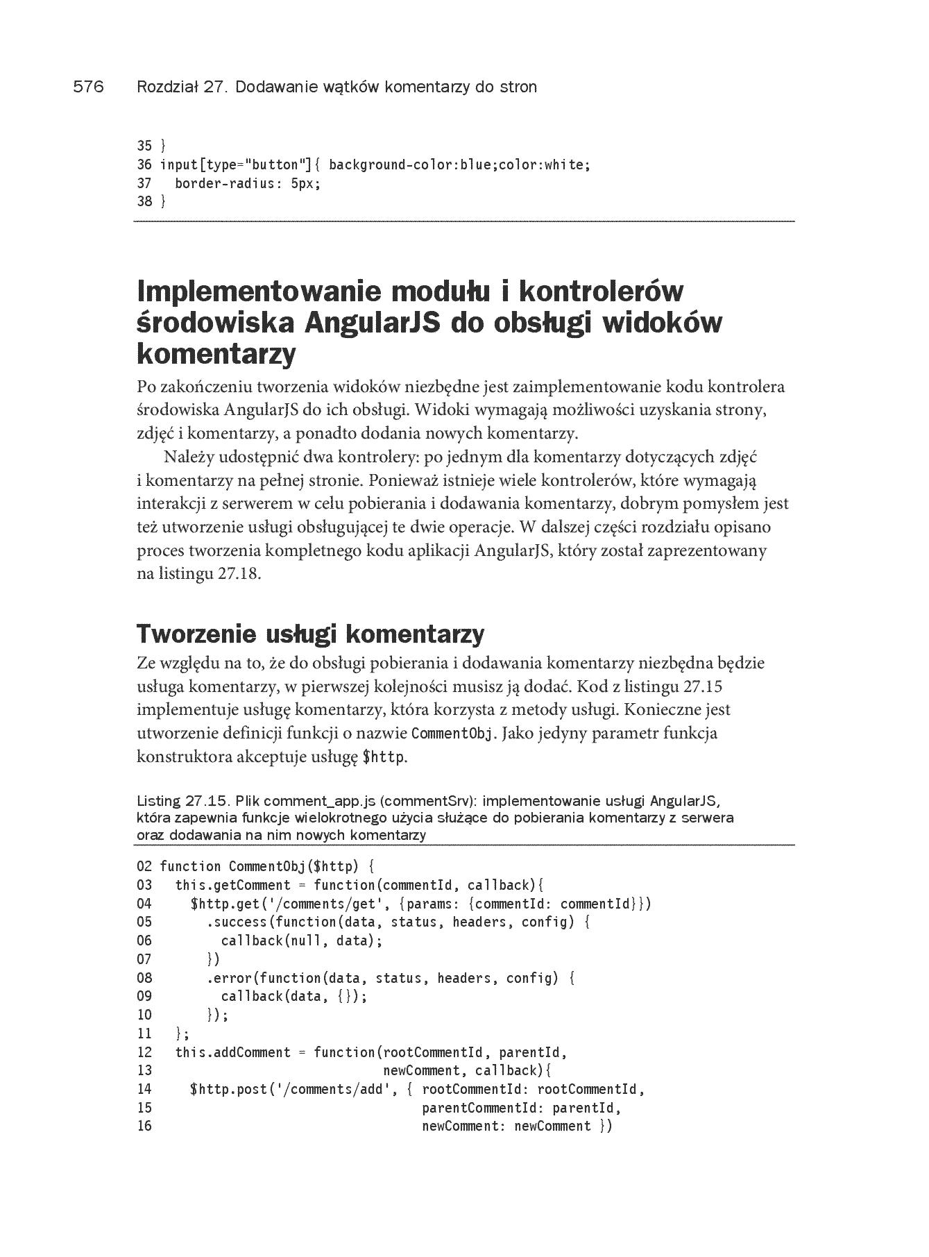 Fragment „Node.js, MongoDB, AngularJS. Kompendium wiedzy” — strona 30 z 30
