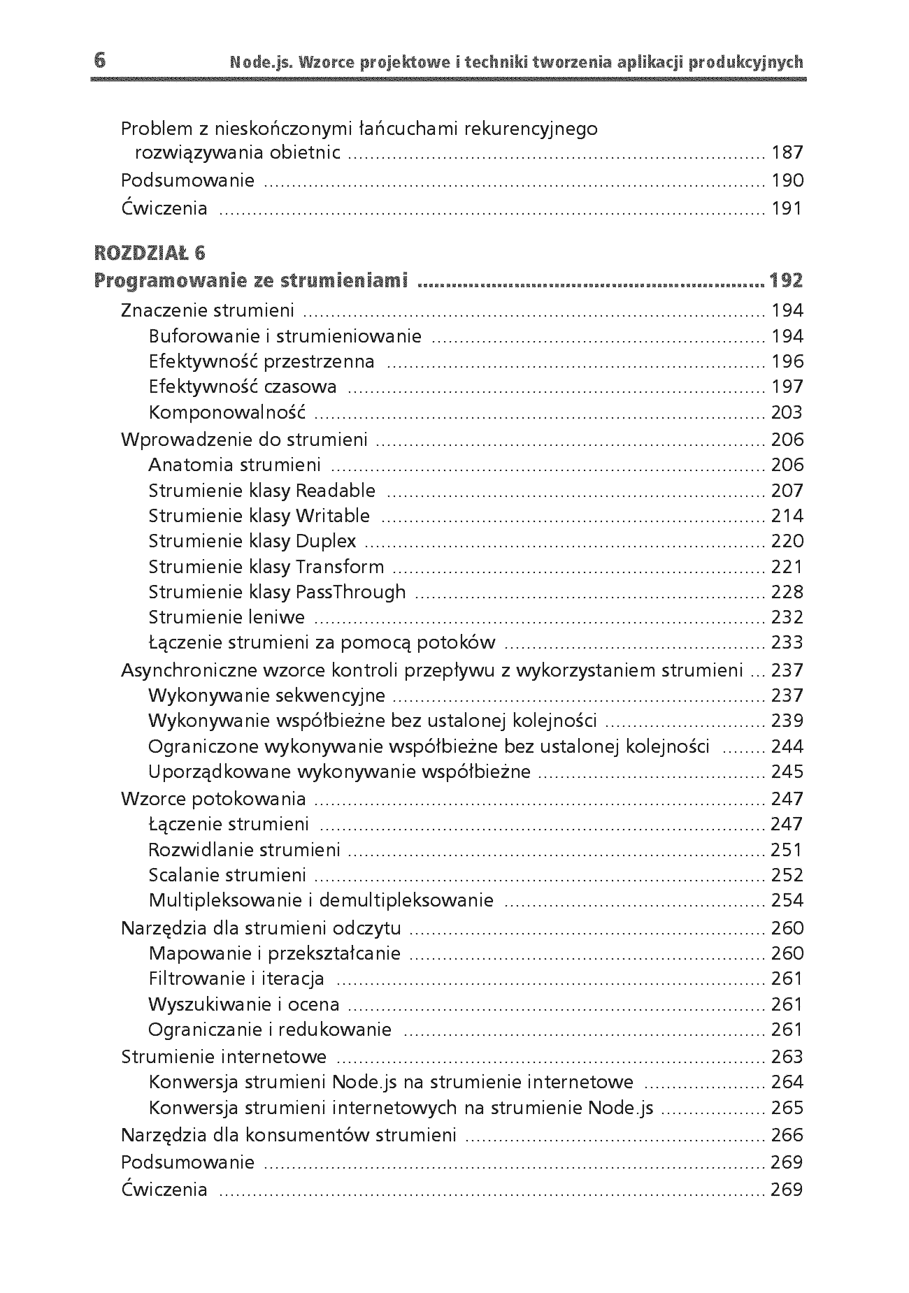Fragment „Node.js. Wzorce projektowe i techniki tworzenia aplikacji produkcyjnych. Wydanie IV” — strona 6 z 30
