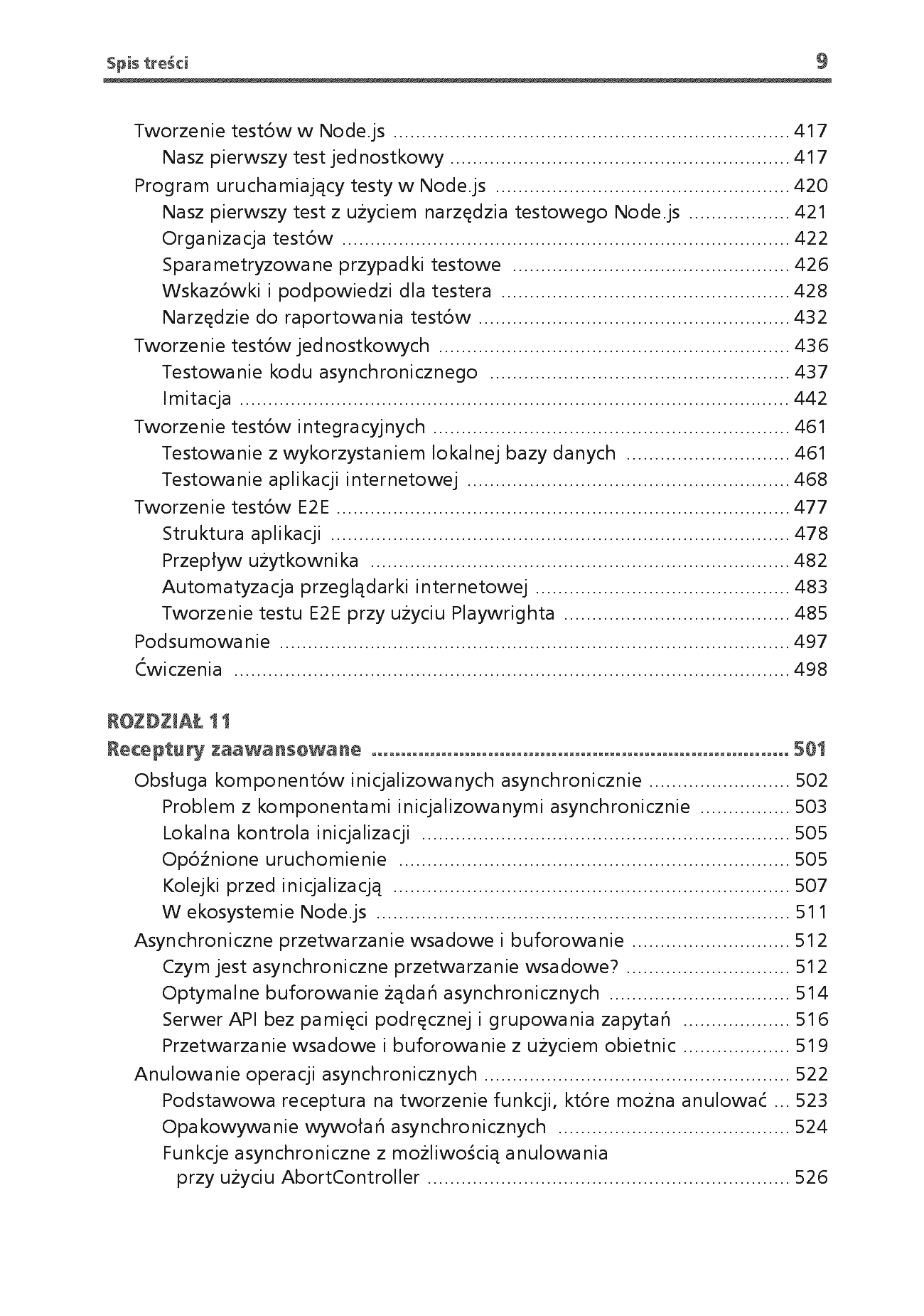 Fragment „Node.js. Wzorce projektowe i techniki tworzenia aplikacji produkcyjnych. Wydanie IV” — strona 9 z 30
