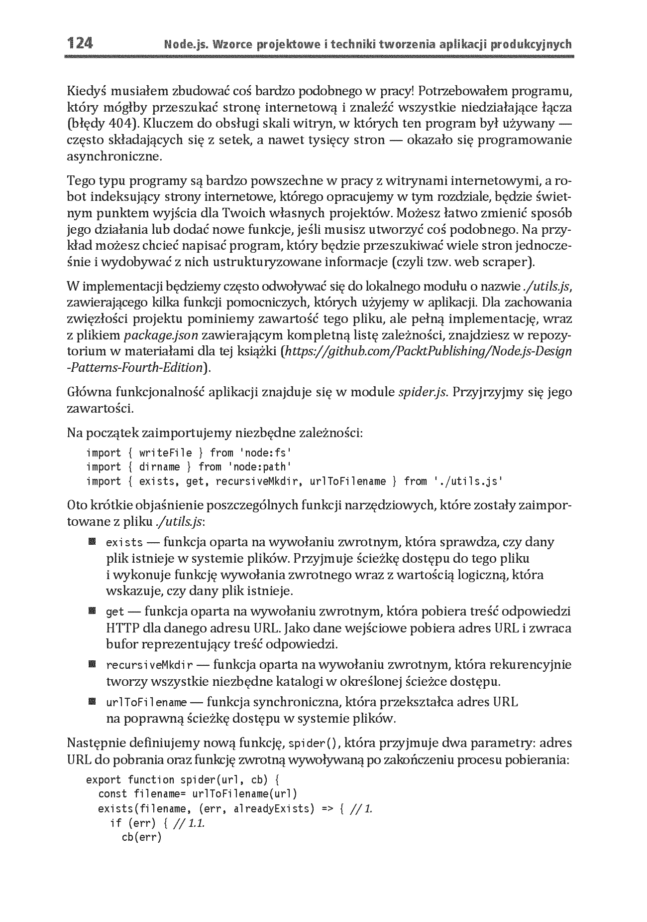 Fragment „Node.js. Wzorce projektowe i techniki tworzenia aplikacji produkcyjnych. Wydanie IV” — strona 14 z 30