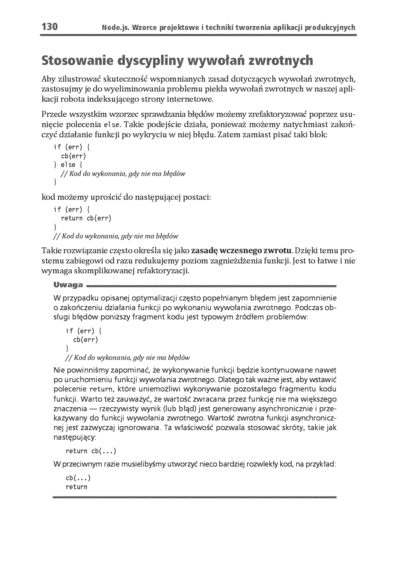 Fragment „Node.js. Wzorce projektowe i techniki tworzenia aplikacji produkcyjnych. Wydanie IV” — strona 20 z 30
