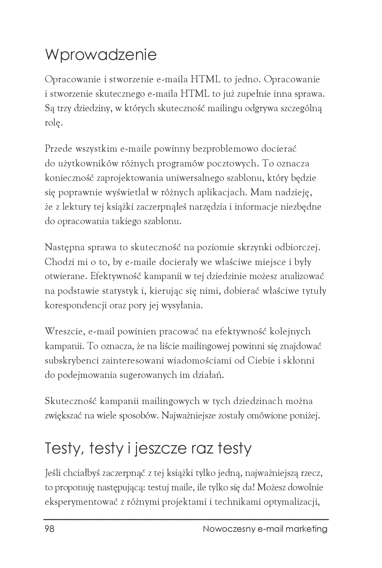 Fragment „Nowoczesny e-mail marketing. Uniwersalny, responsywny i skuteczny mailing w HTML-u” — strona 6 z 22