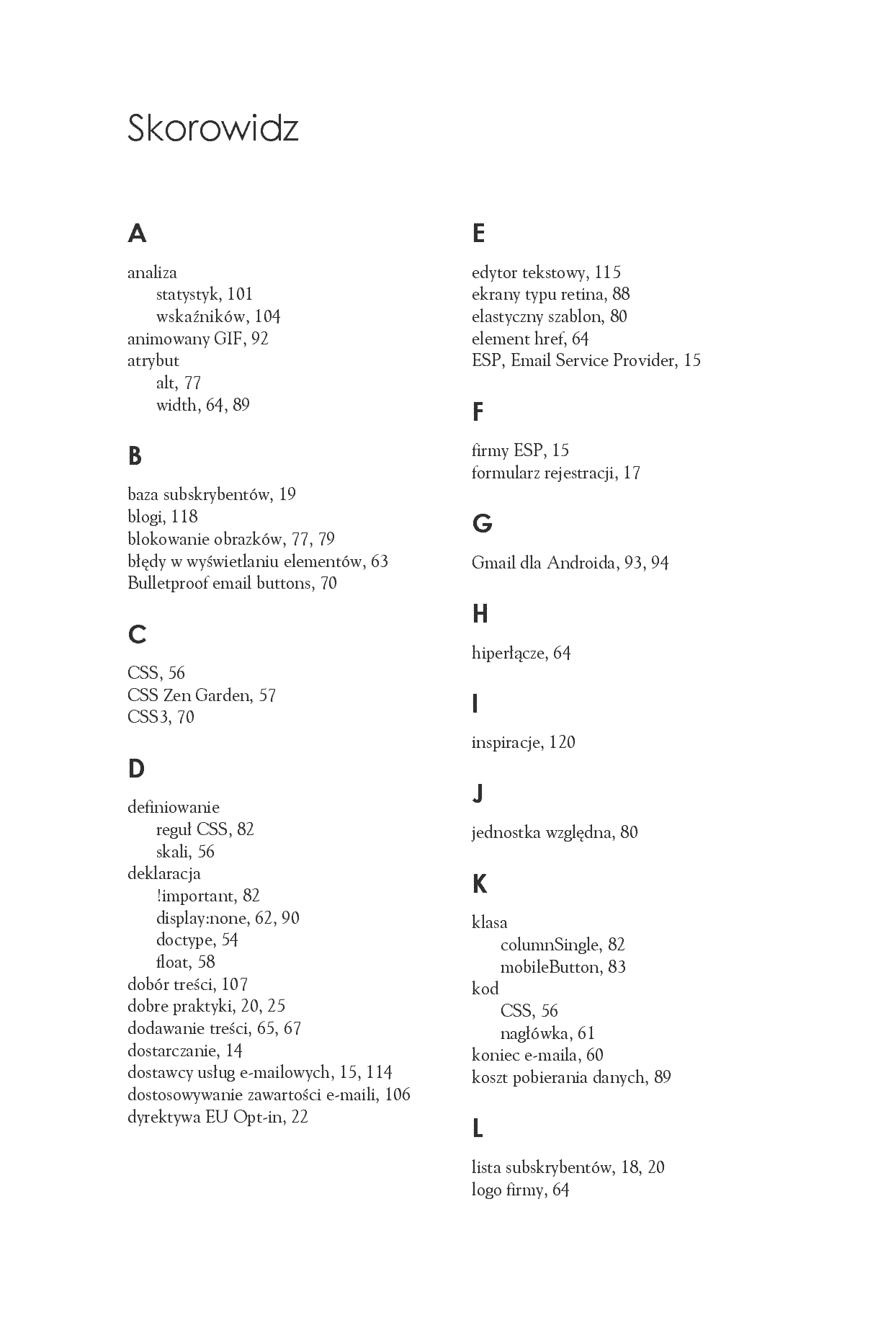 Fragment „Nowoczesny e-mail marketing. Uniwersalny, responsywny i skuteczny mailing w HTML-u” — strona 17 z 22