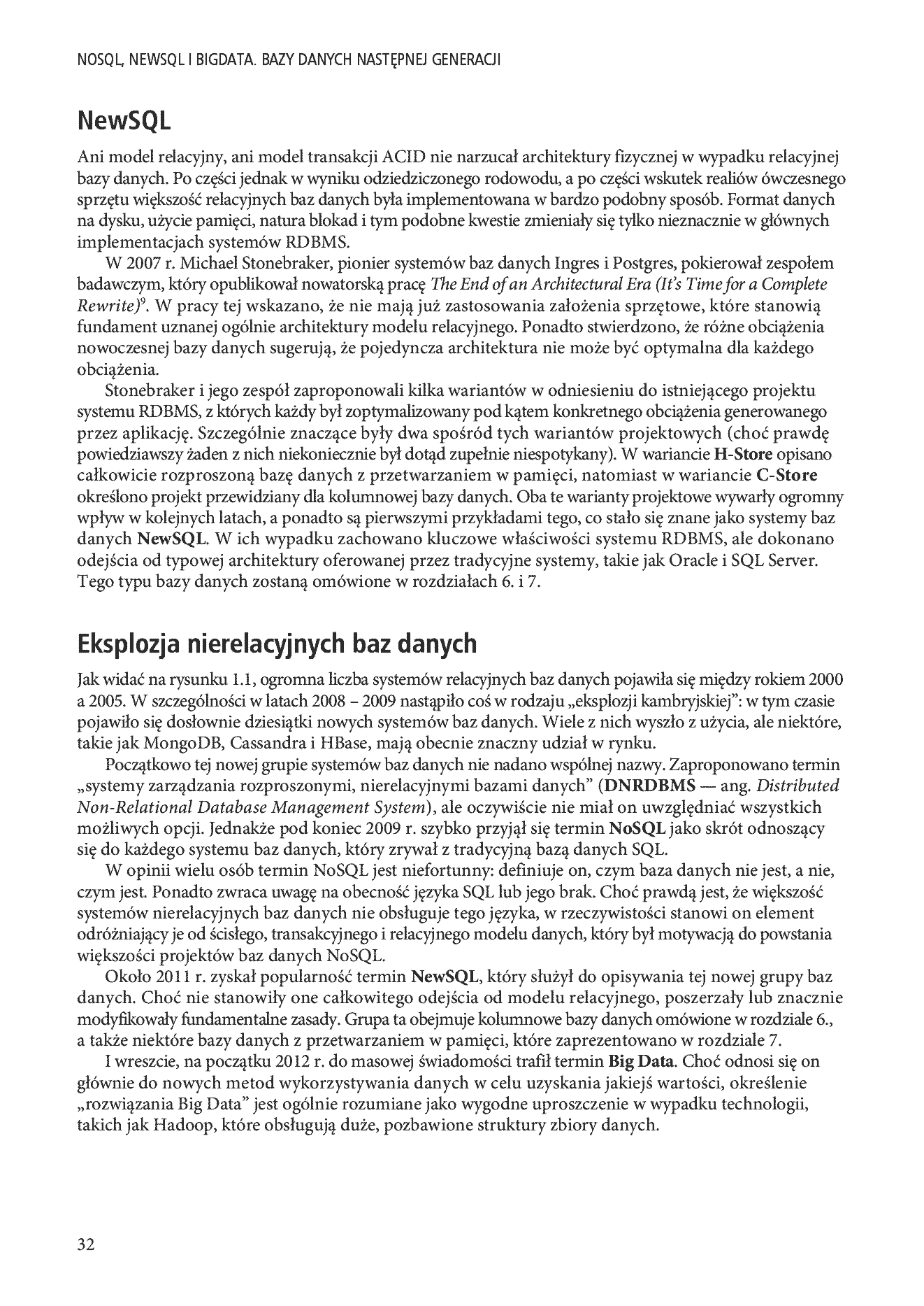 Fragment „NoSQL, NewSQL i BigData. Bazy danych następnej generacji” — strona 22 z 30